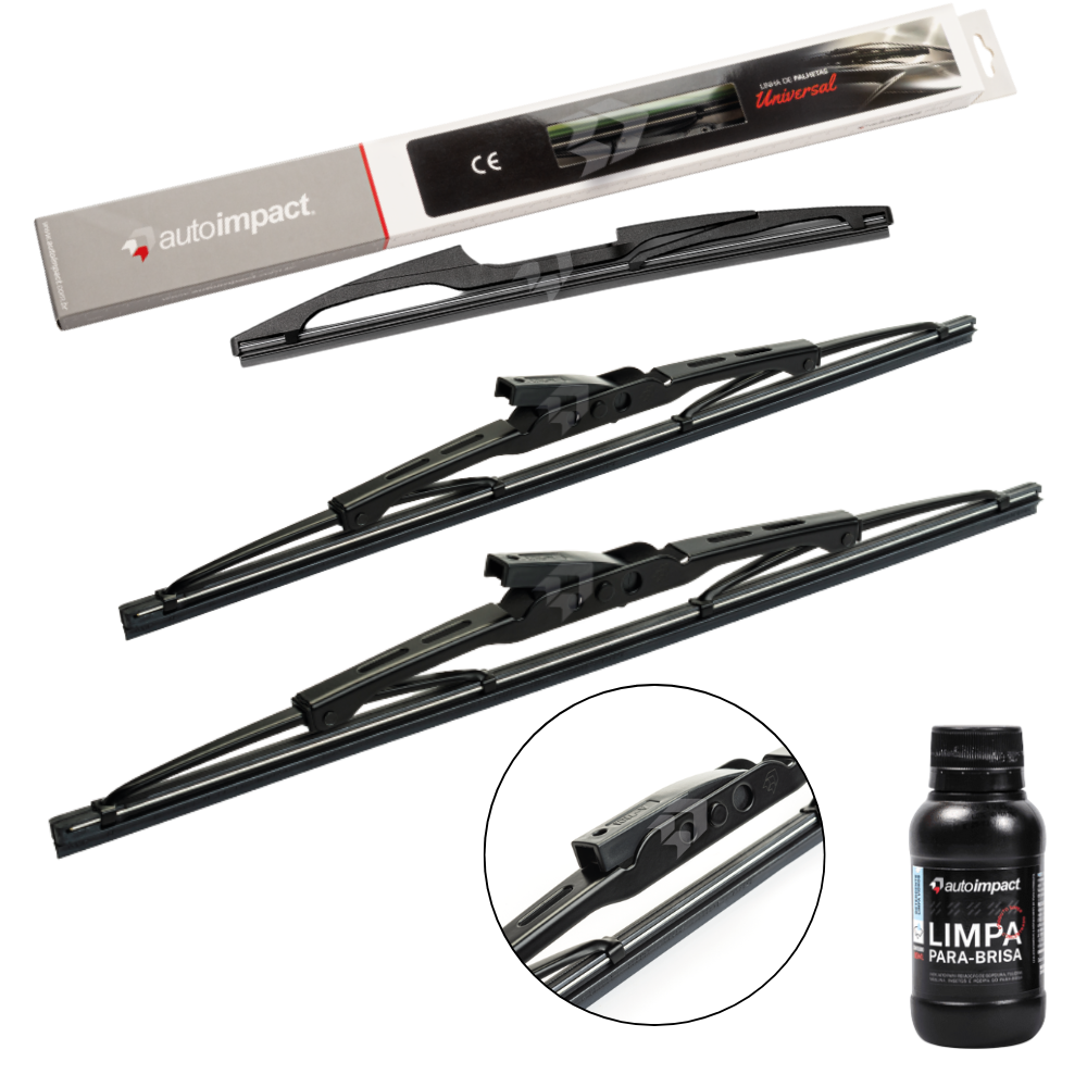 Kit de Palhetas do Limpador do Parabrisa e Traseira - Autoimpact - PU20 / PU18 / TR15