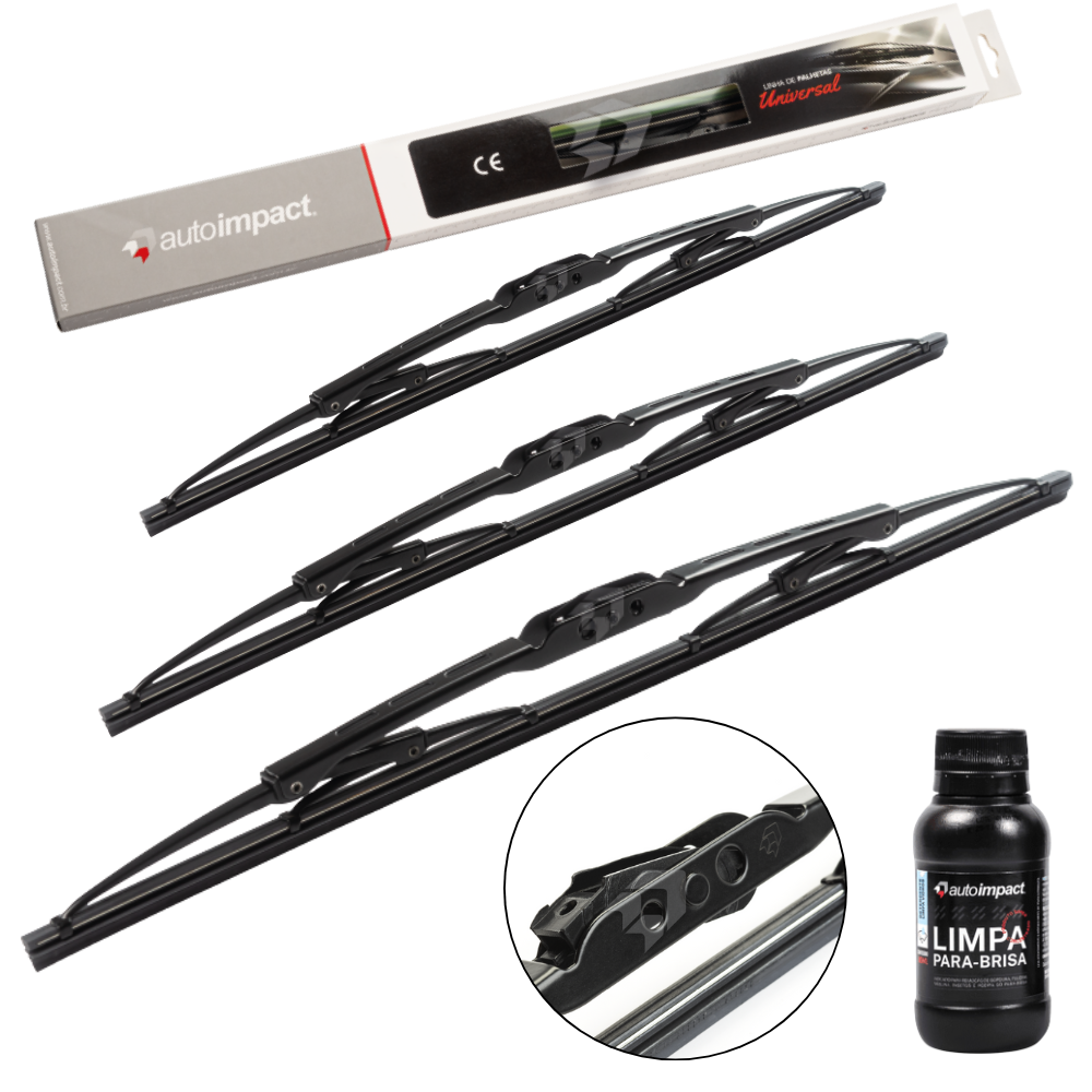 Kit de Palhetas do Limpador do Parabrisa e Traseira - Autoimpact - PU21 / PU17 / PU13