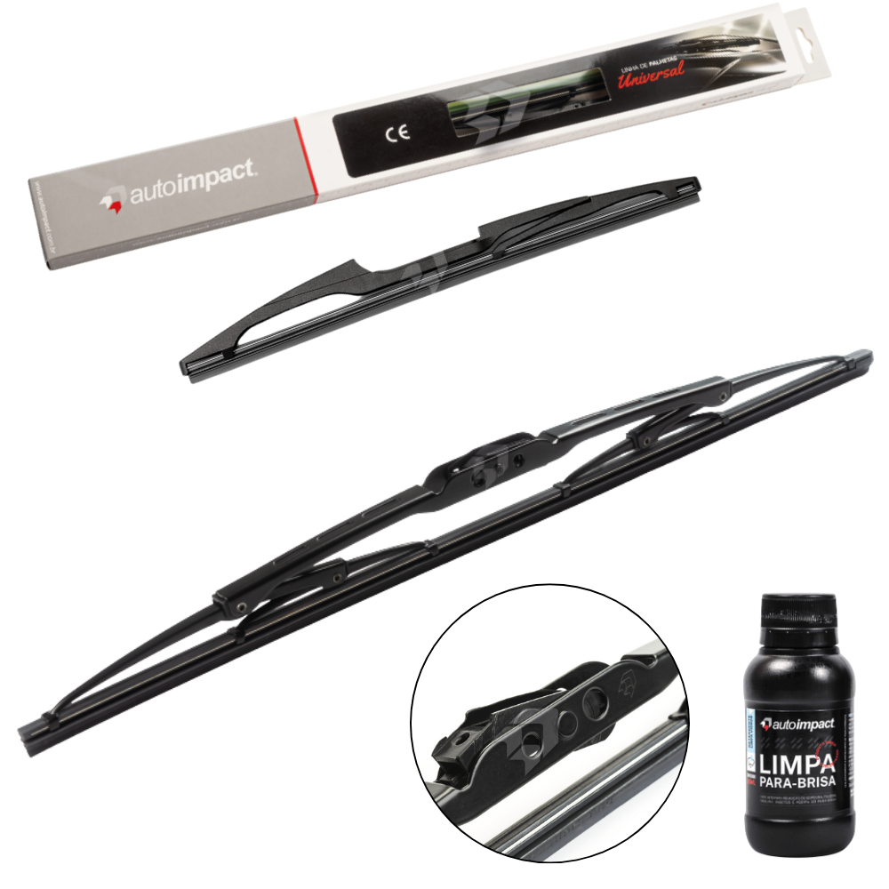 Kit de Palhetas do Limpador do Parabrisa e Traseira - Autoimpact - PU23 / TR10