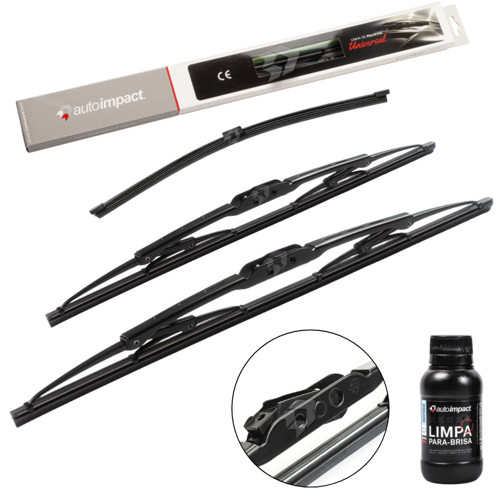 Kit de Palhetas do Limpador do Parabrisa e Traseira - Autoimpact - PU23 / PU17 / TS12