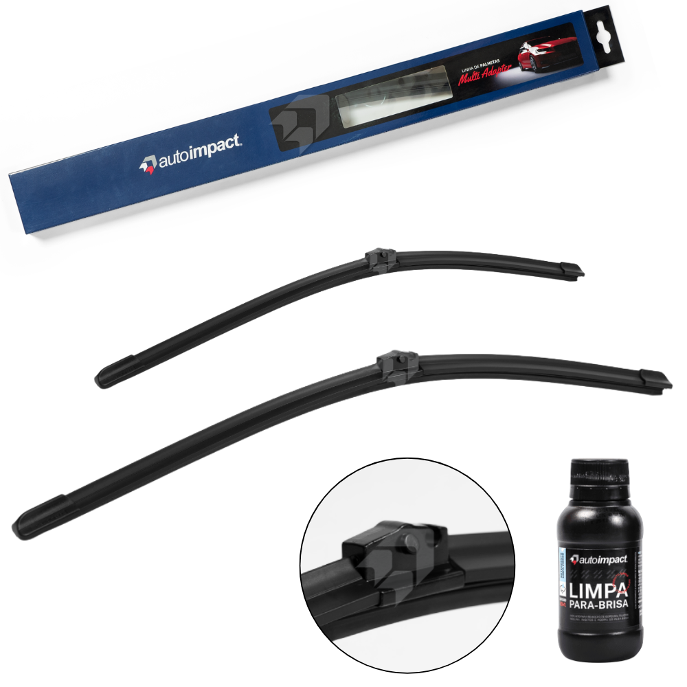 Par de Palhetas do Parabrisa Dianteira Multi Adapter 24" e 21" - Autoimpact - MA24 / MA21