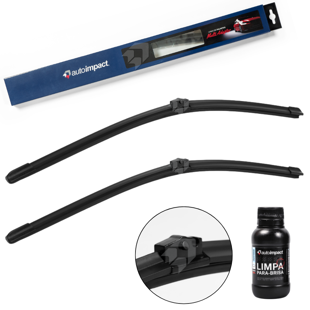 Par de Palhetas do Parabrisa Dianteira Multi Adapter 2x21" - Autoimpact - MA21 / MA21