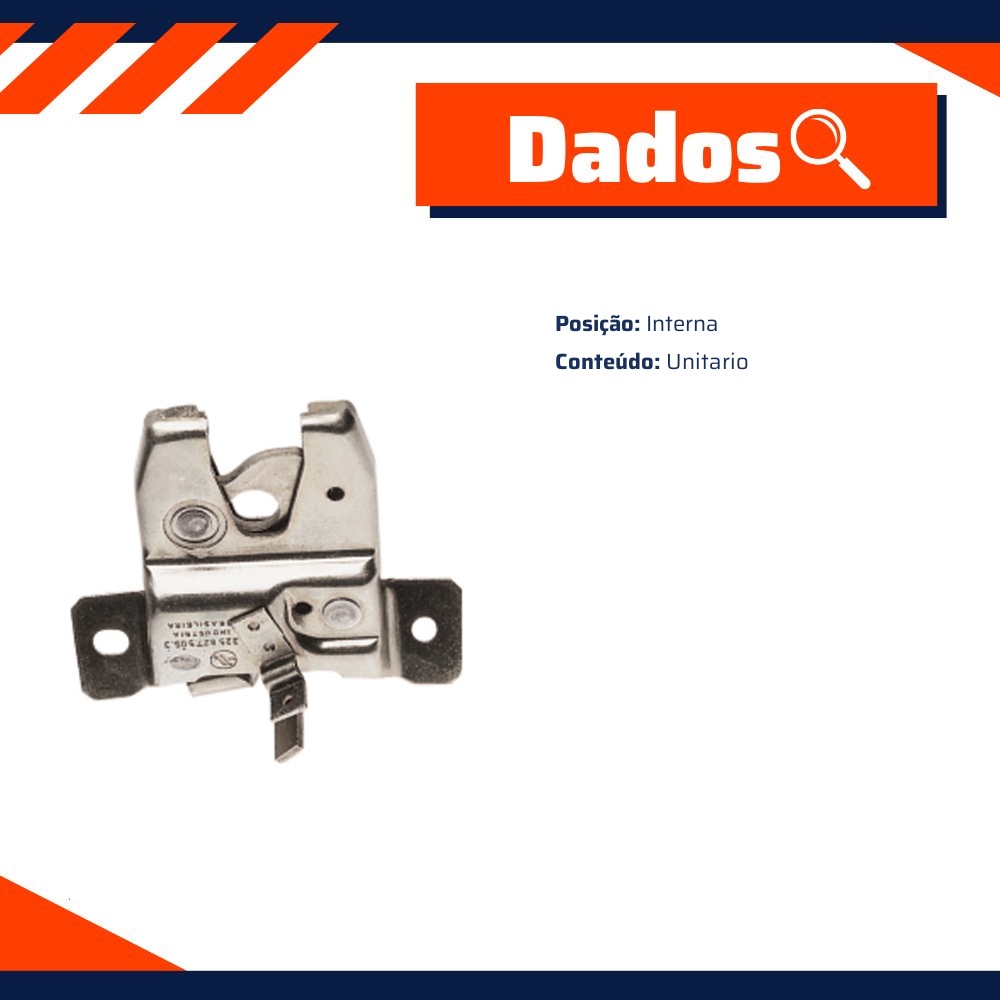 Fechadura Interna do Porta-Malas para Volkswagen Santana - Universal Automotive - 20669
