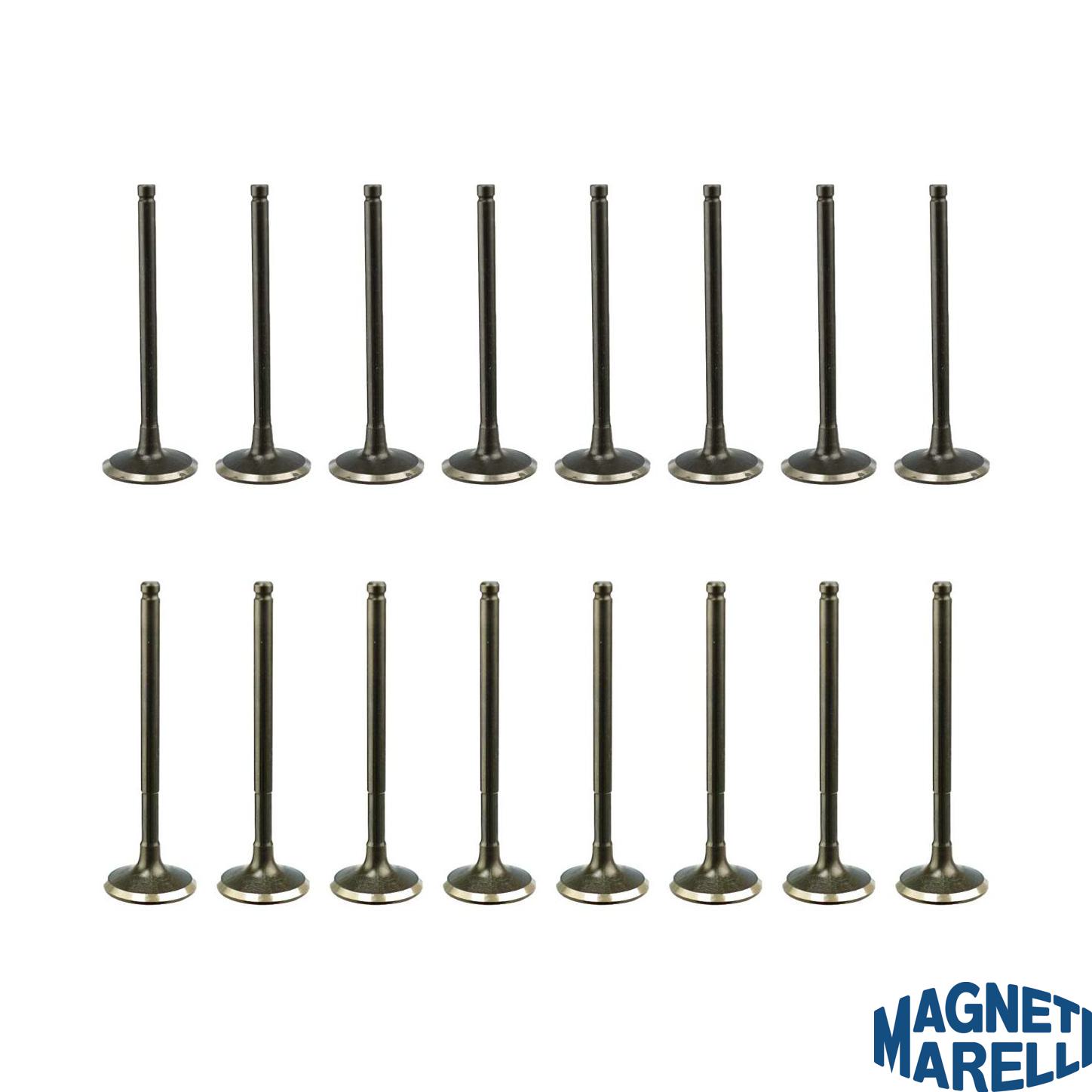 Kit com 8 Válvulas de Admissão e 8 Válvulas de Escape - Magneti Marelli - VAC18005 / VEC18020