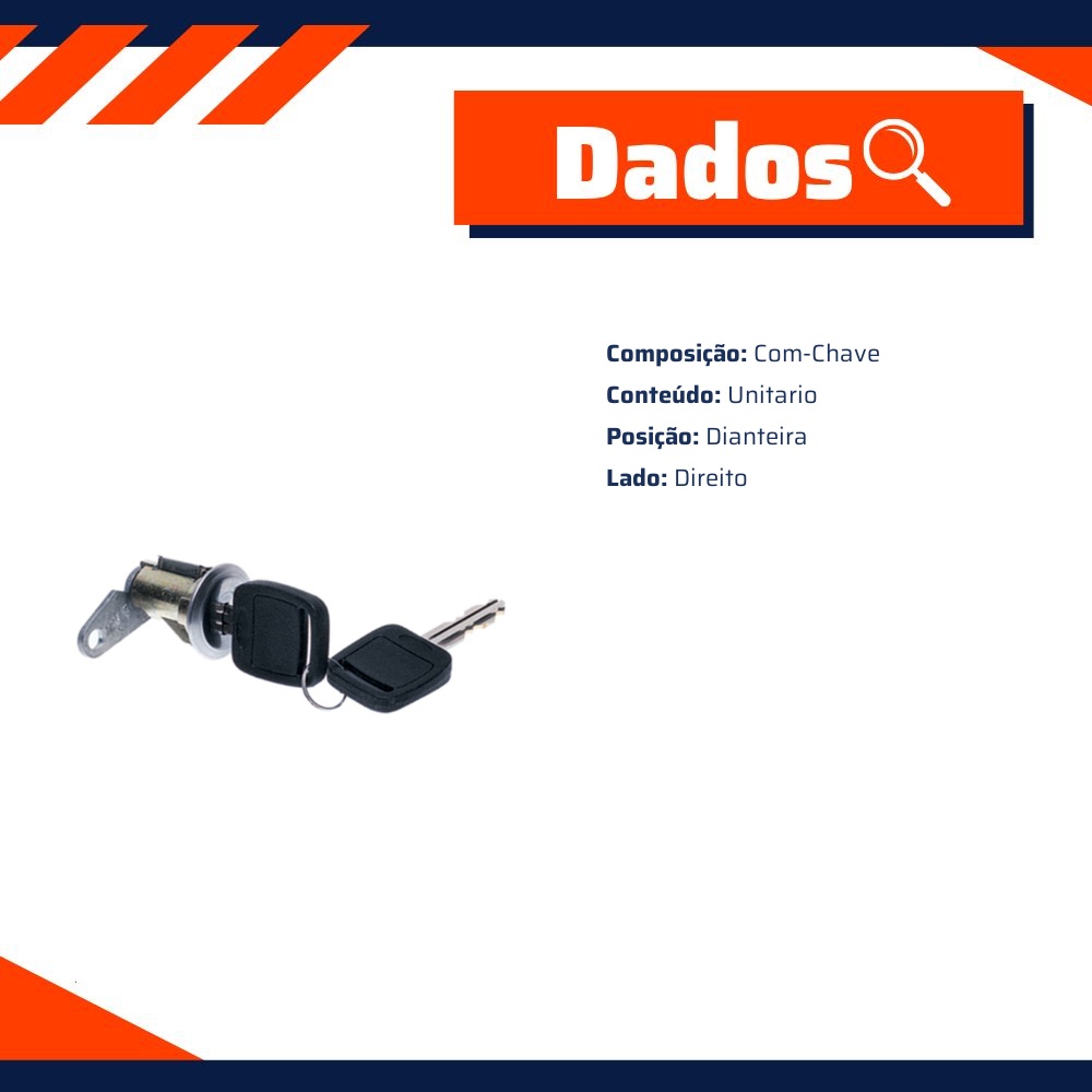 Cilindro da Porta Dianteira para Ford Belina e Corcel - Universal Automotive - 30118