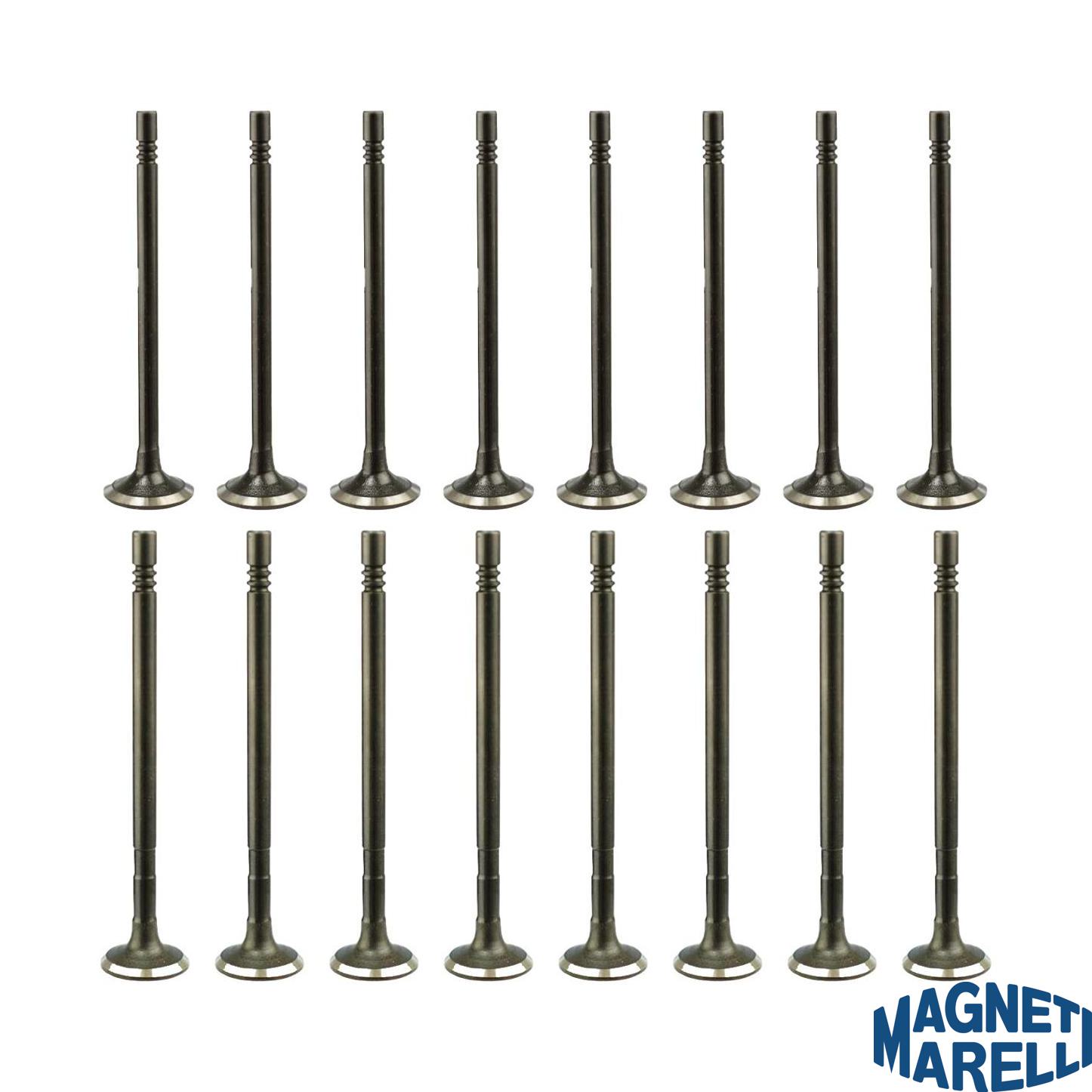 Kit com 8 Válvulas de Admissão e 8 Válvulas de Escape - Magneti Marelli - VAC08001 / VEC08014