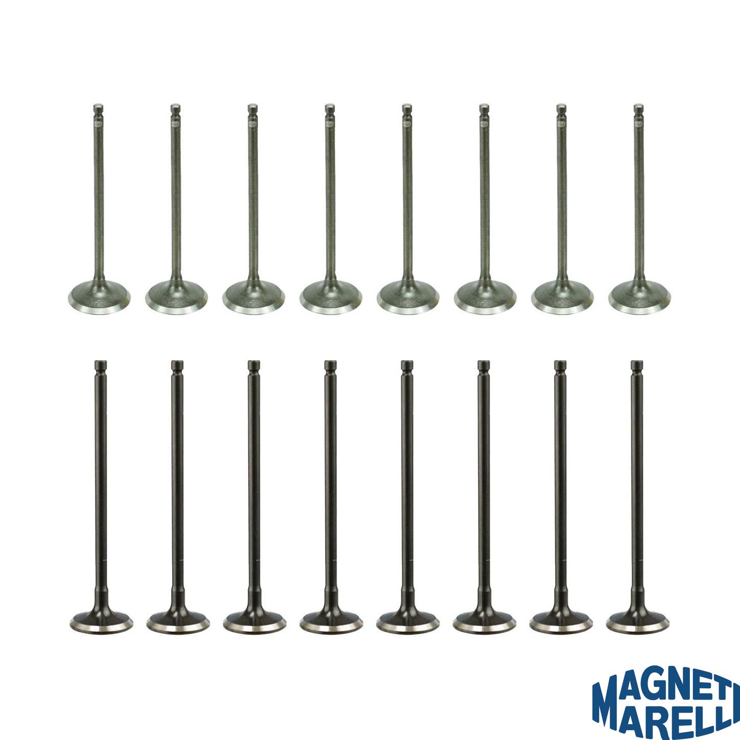 Kit com 8 Válvulas de Admissão e 8 Válvulas de Escape - Magneti Marelli - VAC29002 / VEC29005