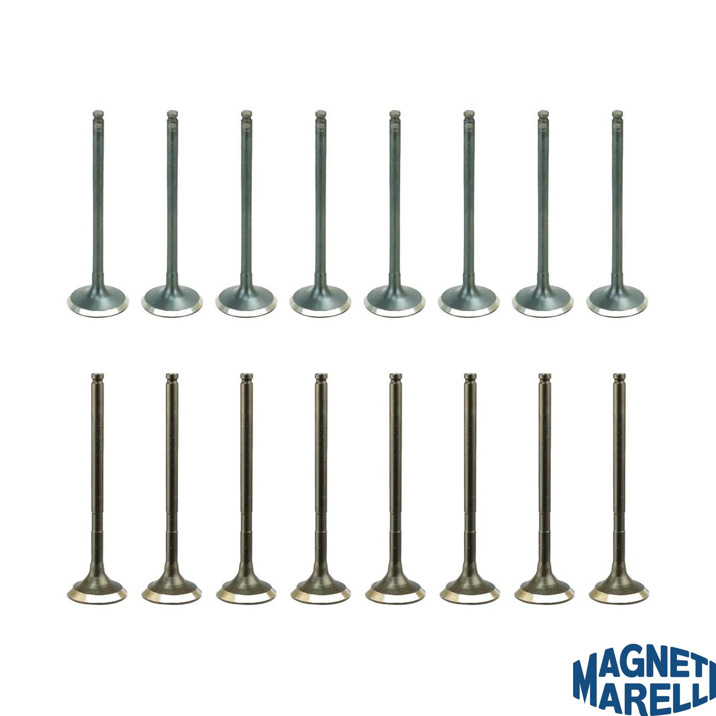 Kit com 8 Válvulas de Admissão e 8 Válvulas de Escape - Magneti Marelli - VAC17005 / VEC17010