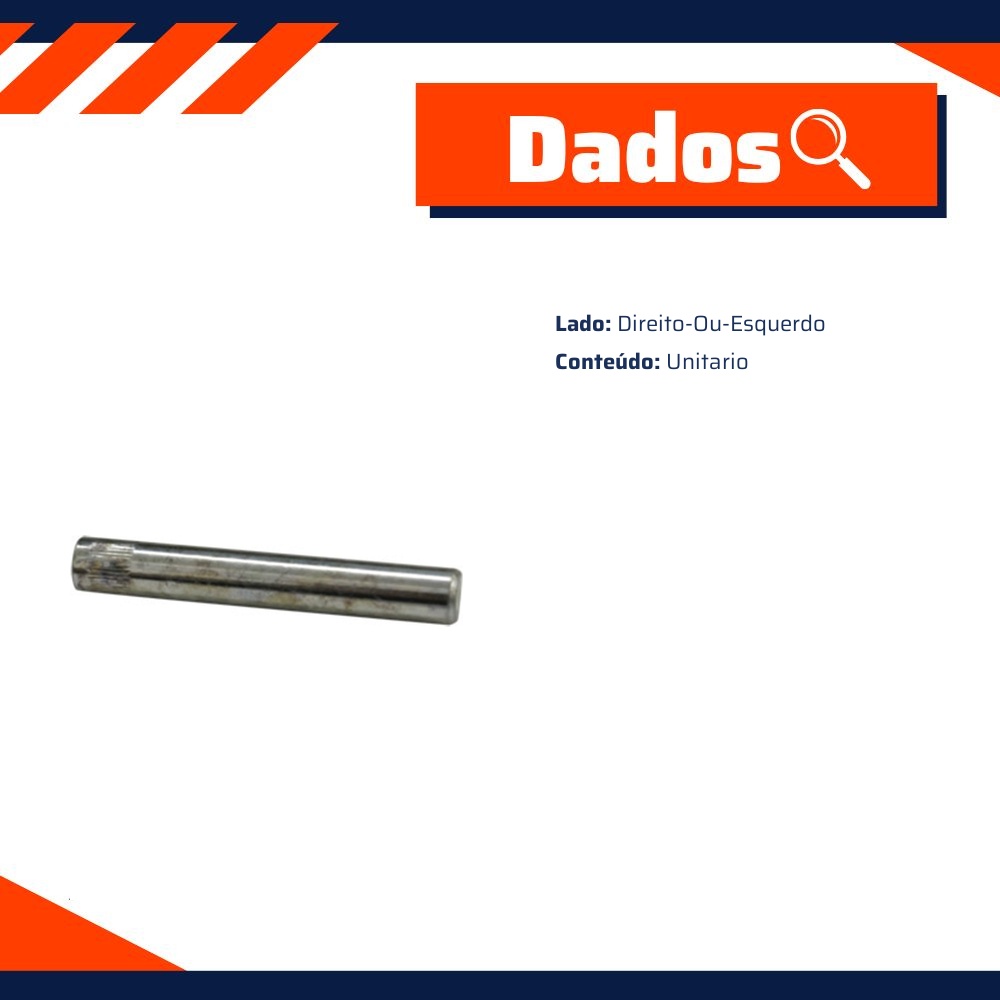 Pino da Dobradiça da Porta Dianteira para Volkswagen Fusca - Universal Automotive - 21583