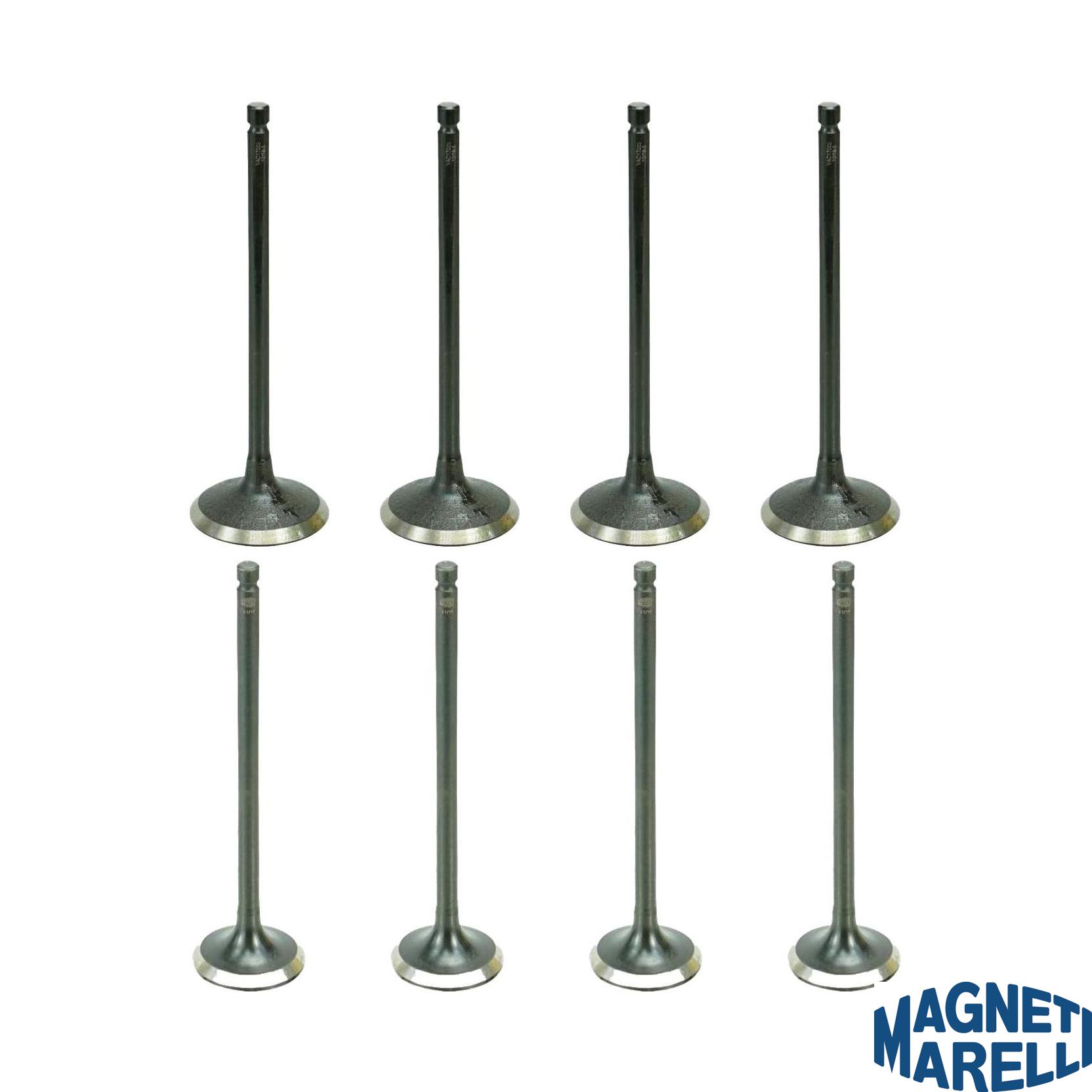 Kit com 4 Válvulas de Admissão e 4 Válvulas de Escape - Magneti Marelli - VAC17003 / VEC17009