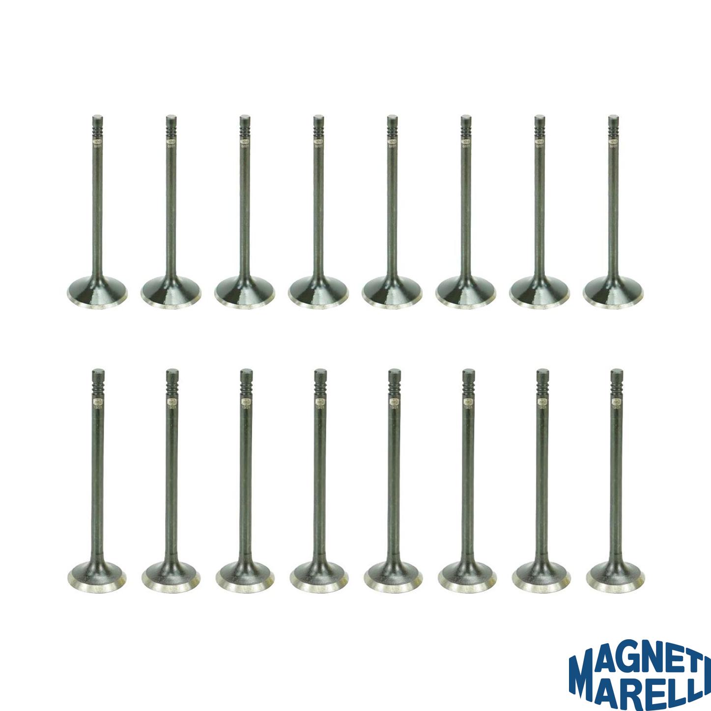 Kit com 8 Válvulas de Admissão e 8 Válvulas de Escape - Magneti Marelli - VAC01007 / VEC01028