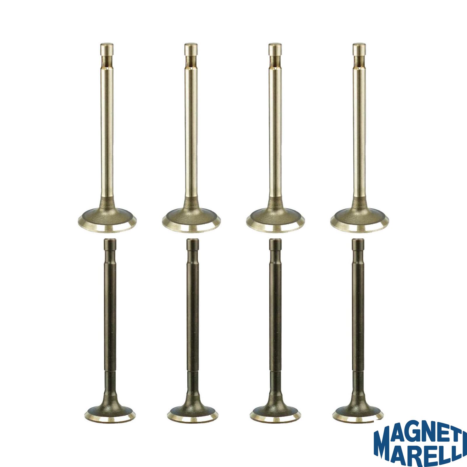 Kit com 4 Válvulas de Admissão e 4 Válvulas de Escape - Magneti Marelli - VAC08013 / VEC08017