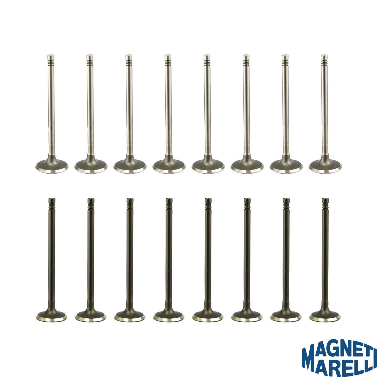 Kit com 8 Válvulas de Admissão e 8 Válvulas de Escape - Magneti Marelli - VAC04016 / VEC04023