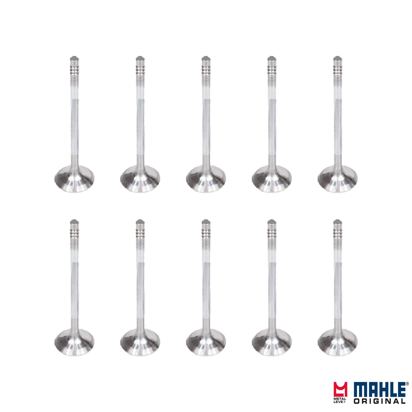 Jogo com 10 Válvulas de Admissão - Mahle Metal Leve - VA0250168 STD