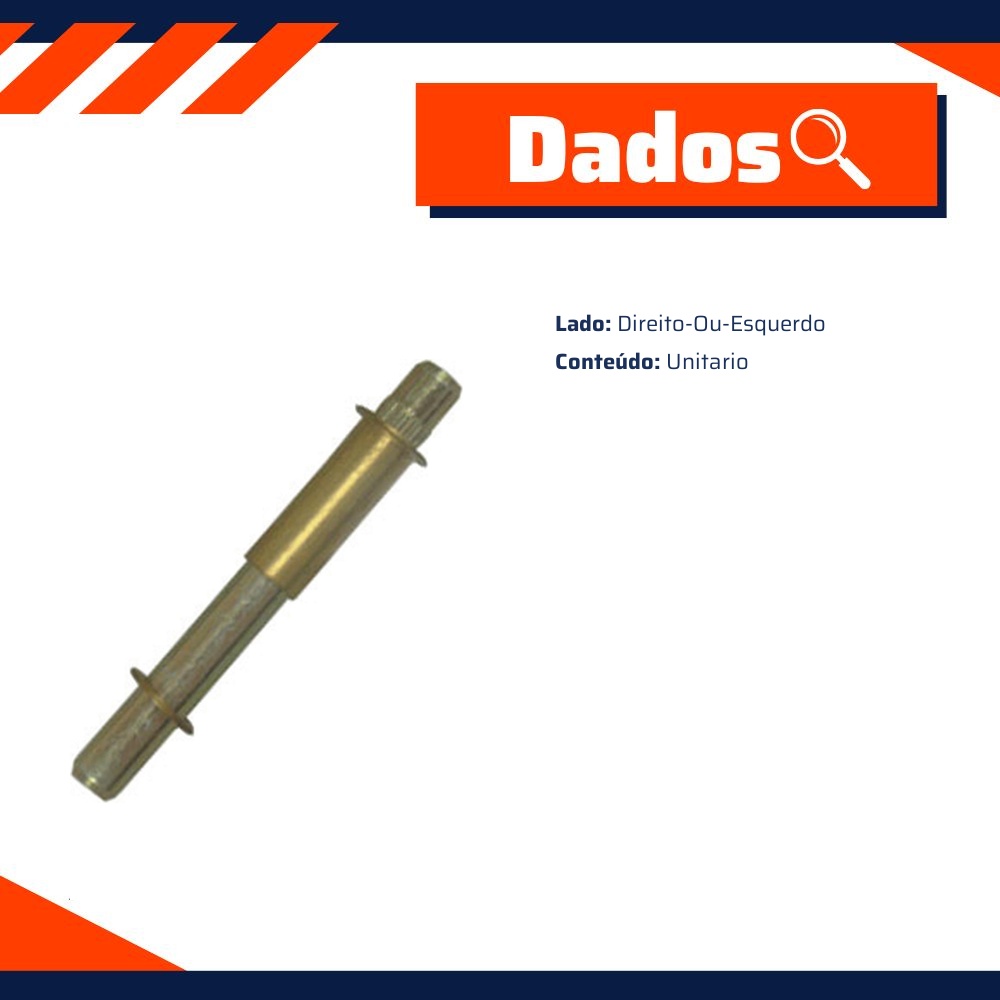 Pino da Dobradiça Superior e Inferior da Porta Dianteira - Universal - 50360