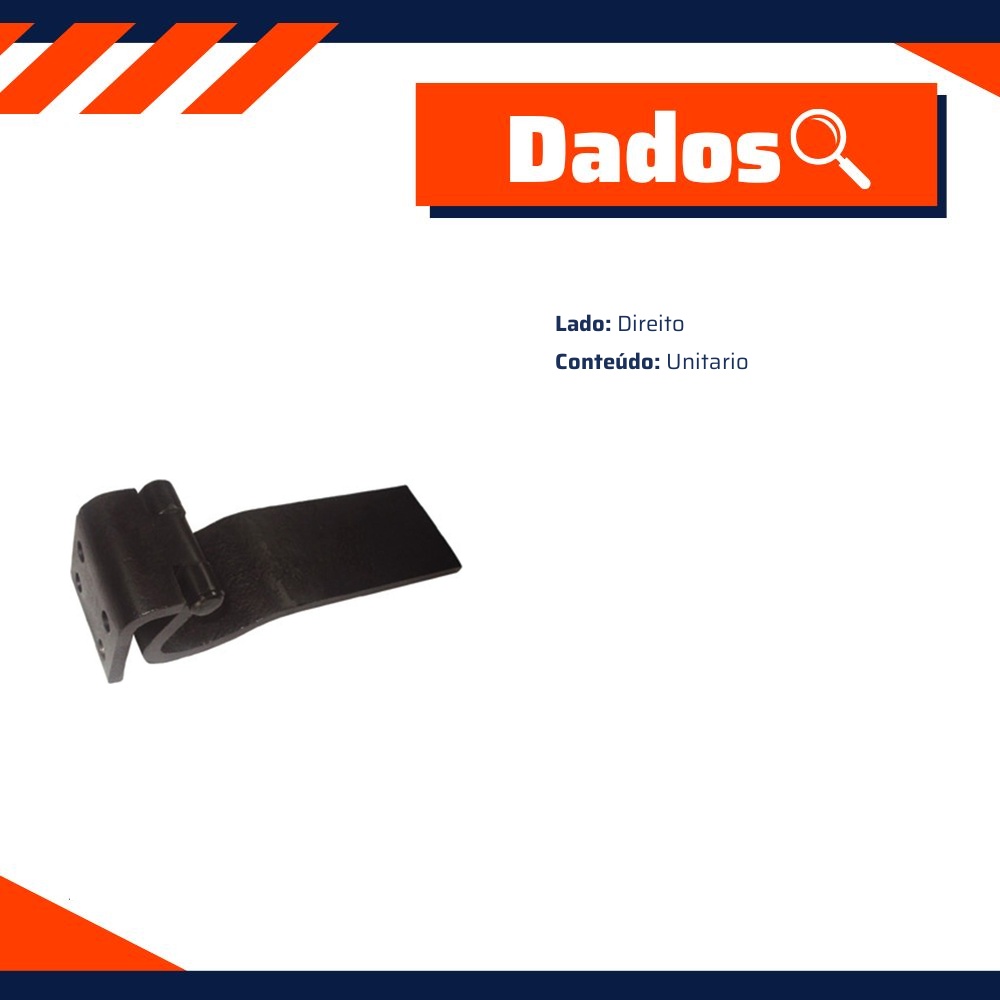 Dobradiça Inferior da Porta Dianteira - Universal - 50420