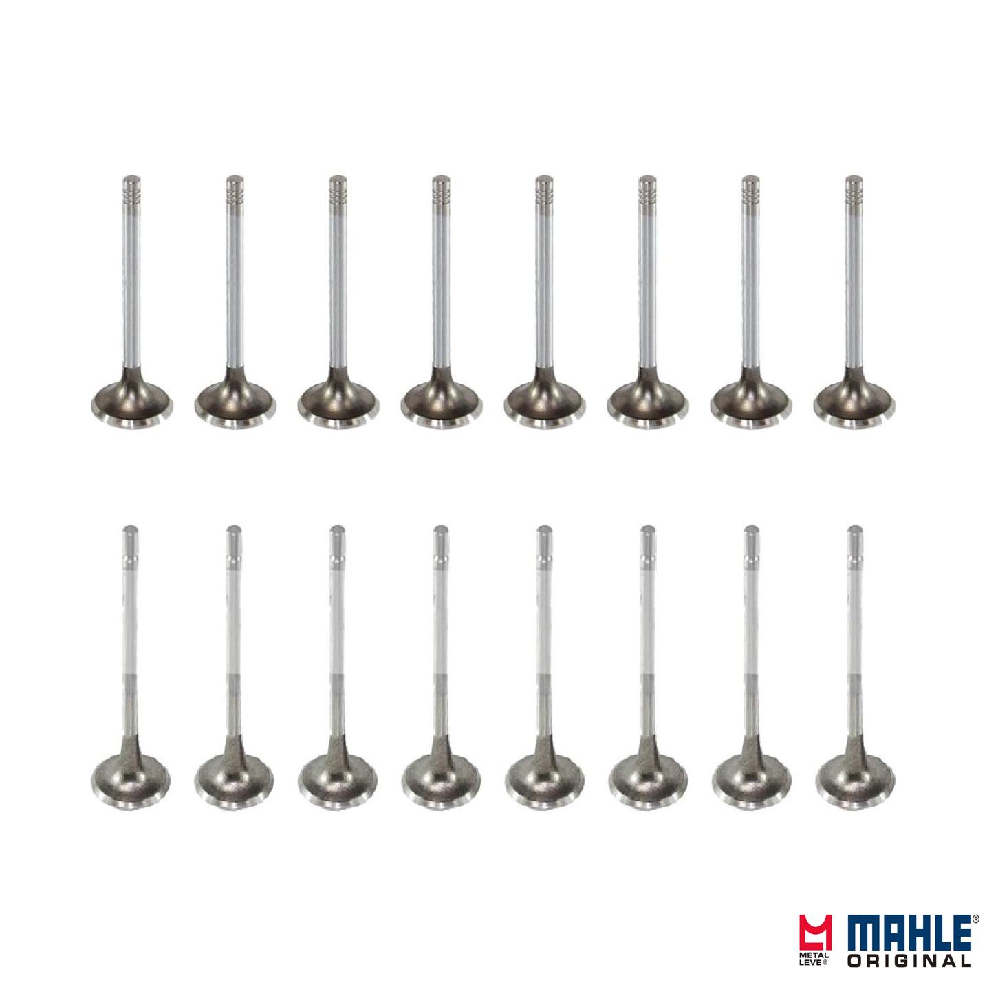 Kit com 8 Válvulas de Admissão e 8 Válvulas de Escape - Mahle Metal Leve - VA0180124 STD / VE0180125 STD