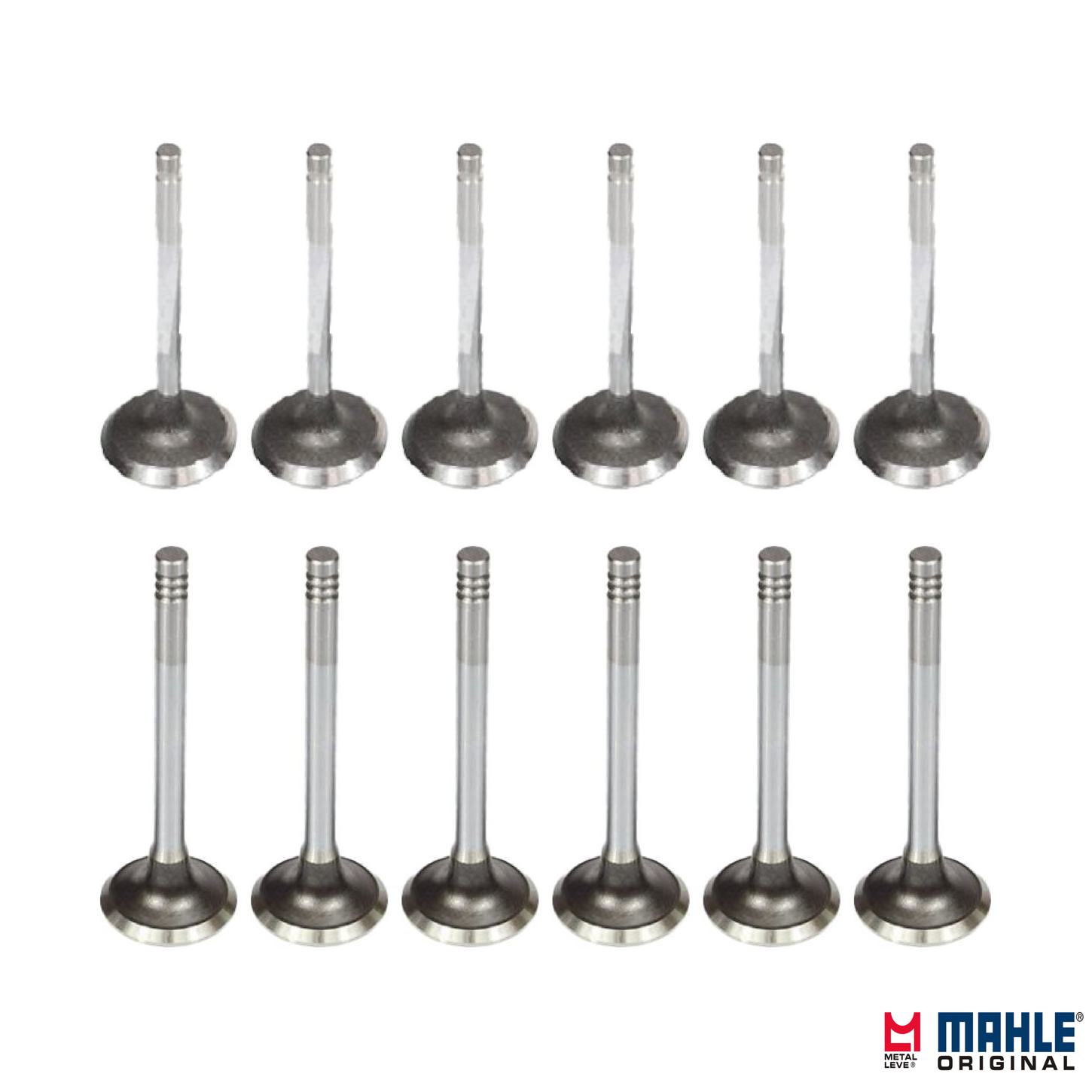Kit com 6 Válvulas de Admissão e 6 Válvulas de Escape - Mahle Metal Leve - VA0590275 STD / VE0590276 STD