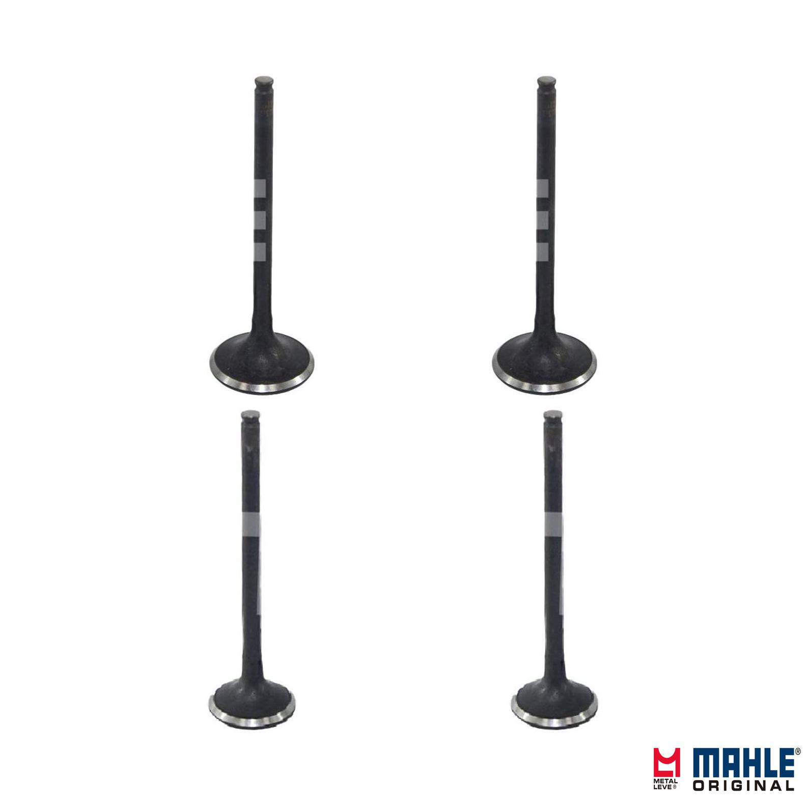 Kit com 2 Válvulas de Admissão e 2 Válvulas de Escape - Mahle Metal Leve - VA0510128 STD / VE0510129 STD