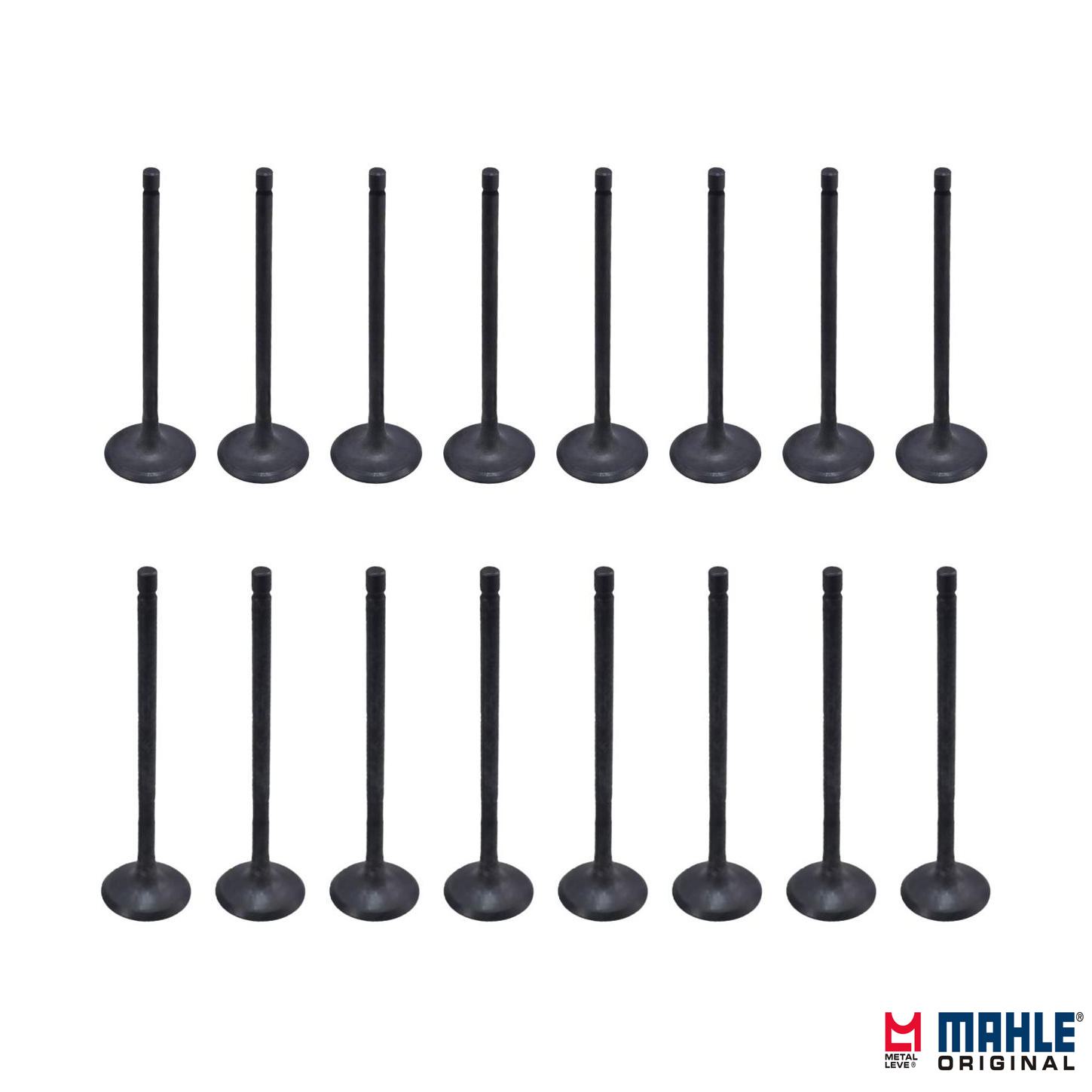 Kit com 8 Válvulas de Admissão e 8 Válvulas de Escape - Mahle Metal Leve - VA0631738 STD / VE0631739 STD