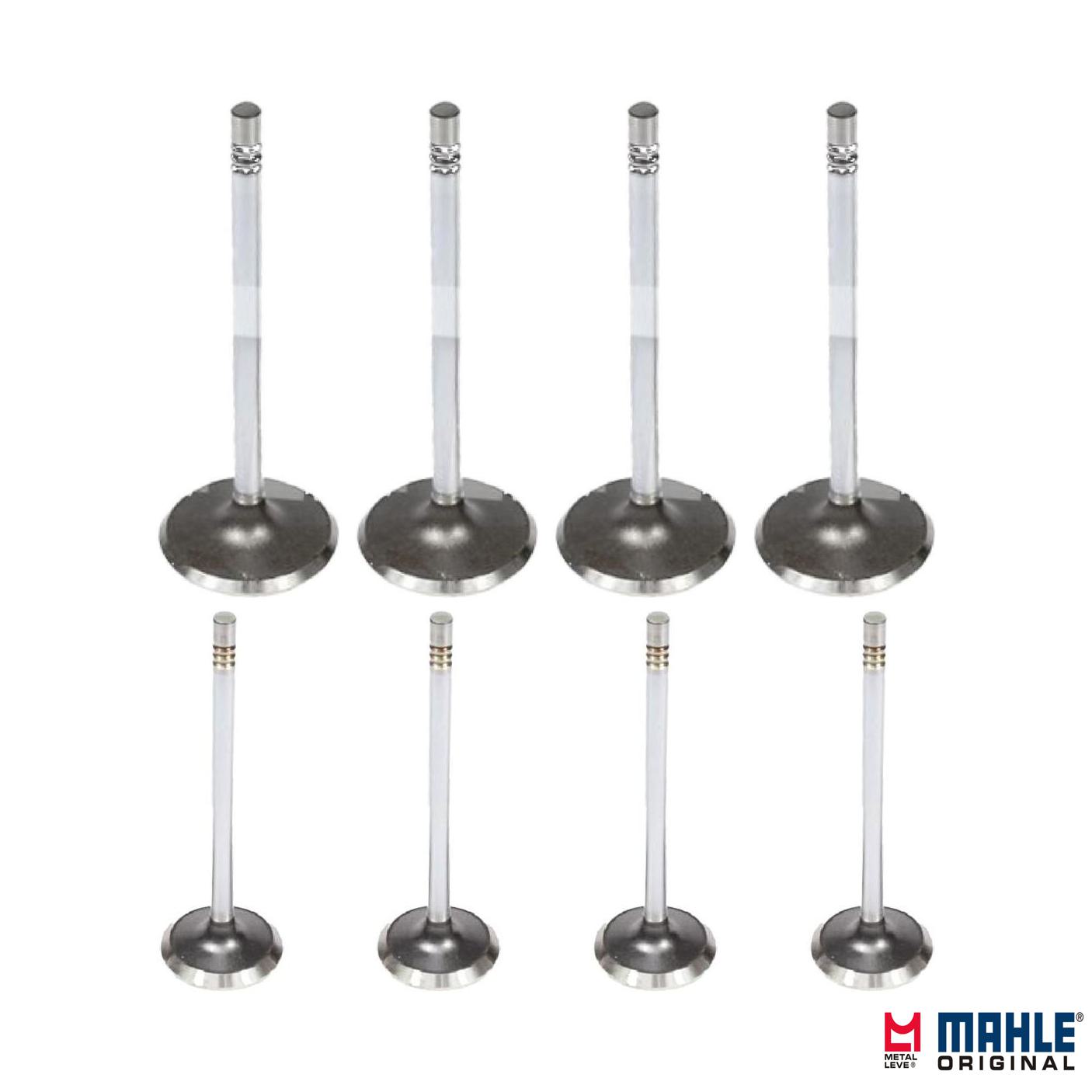 Kit com 4 Válvulas de Admissão e 4 Válvulas de Escape - Mahle Metal Leve - VA0591461 STD / VE0591462 STD