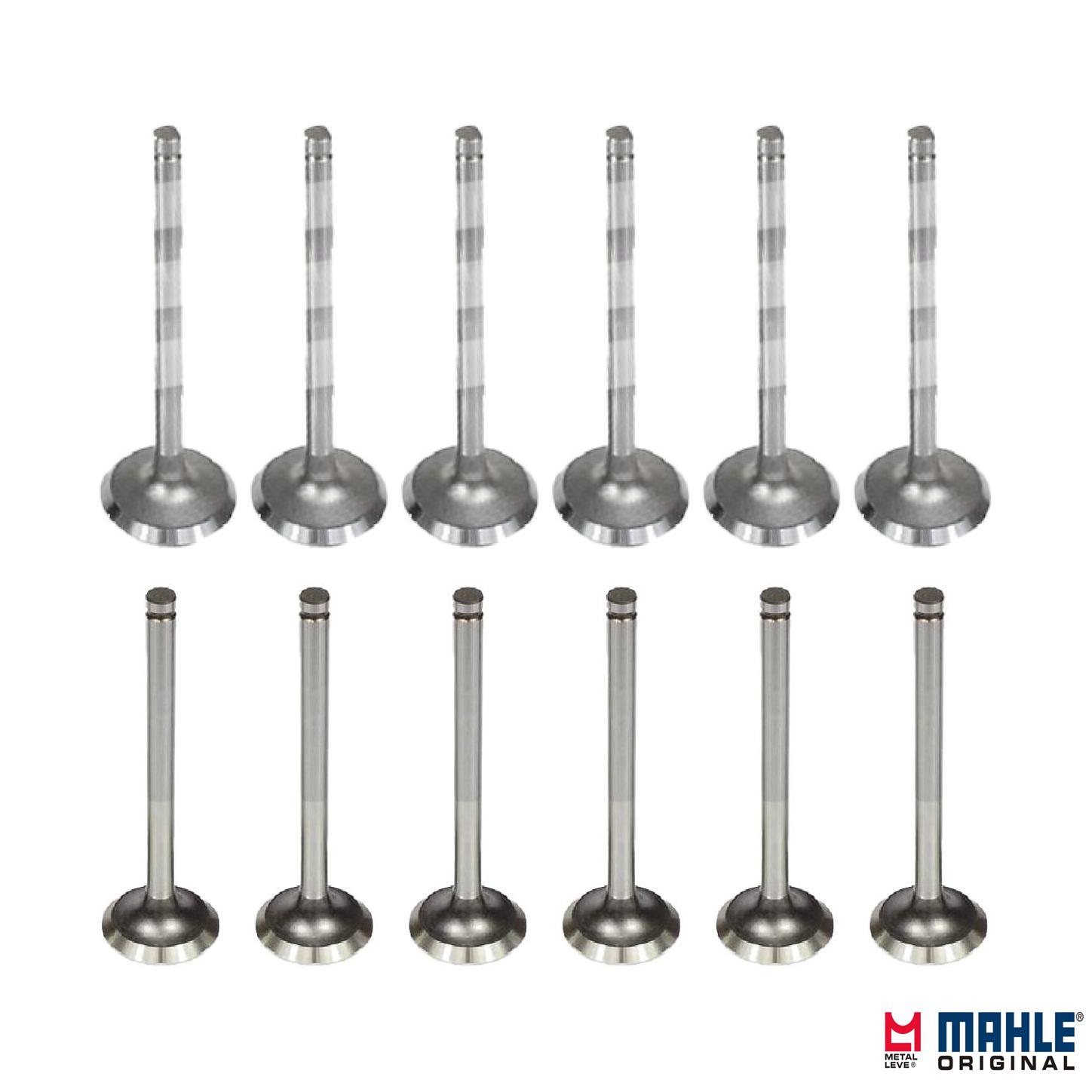 Kit com 6 Válvulas de Admissão e 6 Válvulas de Escape - Mahle Metal Leve - VA0570033 STD / VE0570034 STD