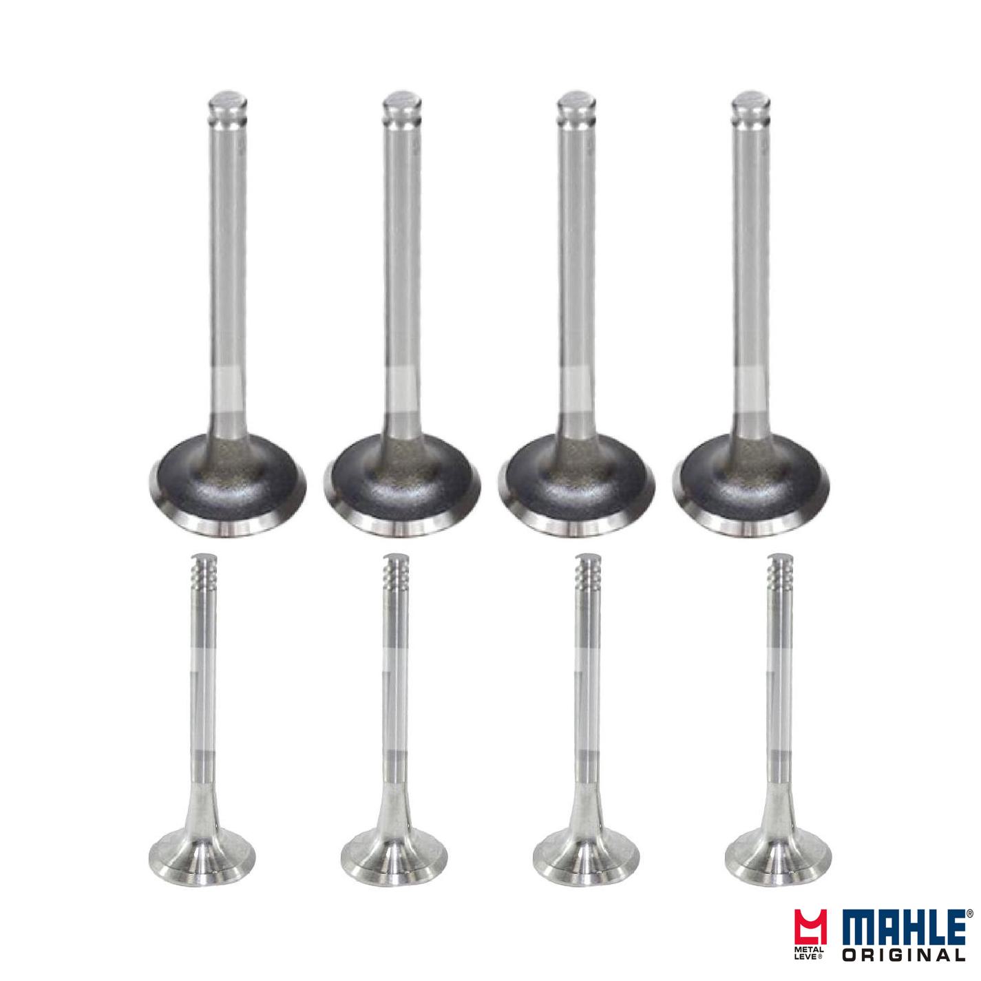 Kit com 4 Válvulas de Admissão e 4 Válvulas de Escape - Mahle Metal Leve - VA0700061 STD / VE0700016 STD