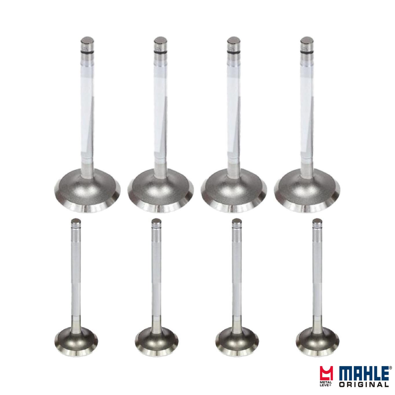 Kit com 4 Válvulas de Admissão e 4 Válvulas de Escape - Mahle Metal Leve - VA0440567 STD / VE0440581 STD