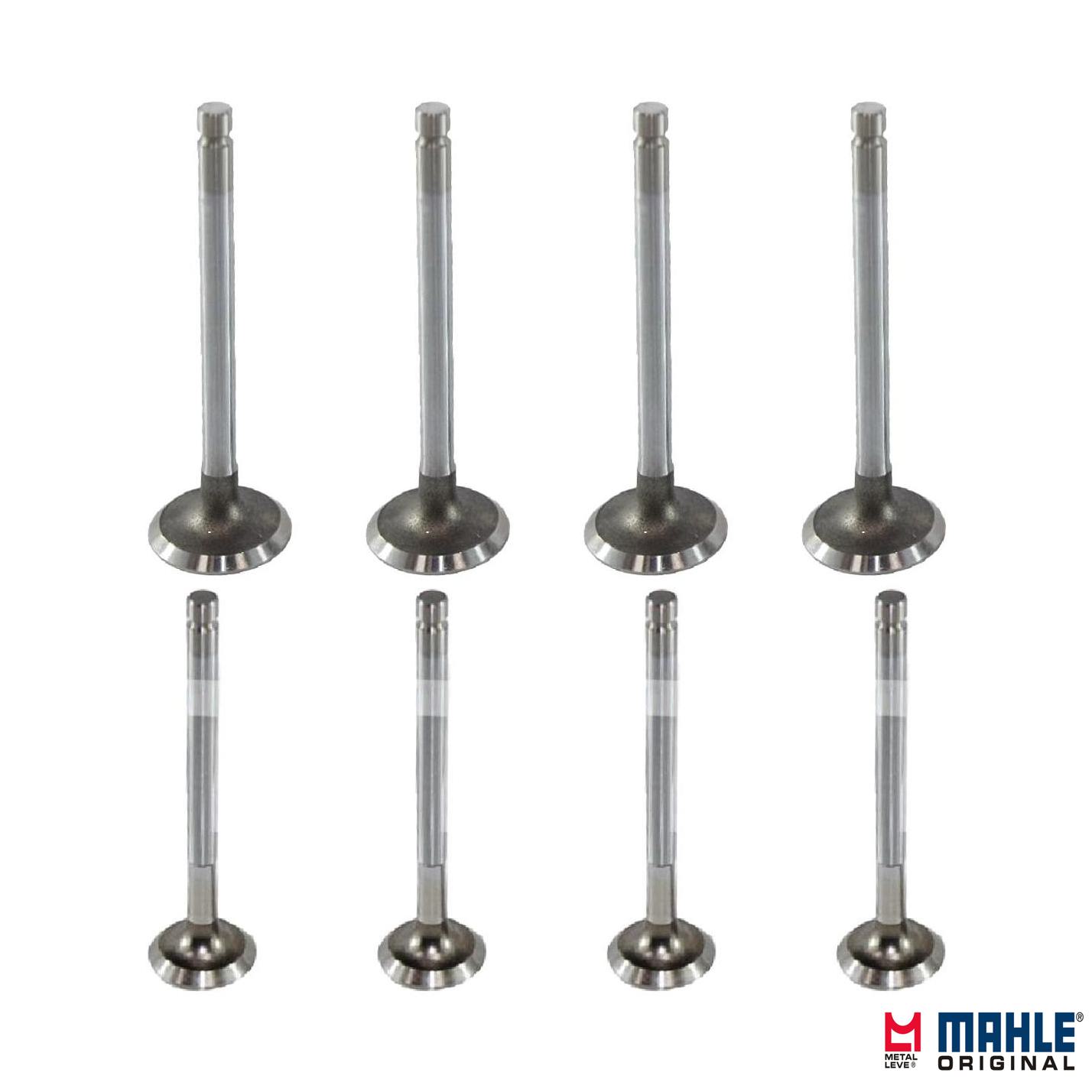 Kit com 4 Válvulas de Admissão e 4 Válvulas de Escape - Mahle Metal Leve - VA0250002 STD / VE0250001 STD
