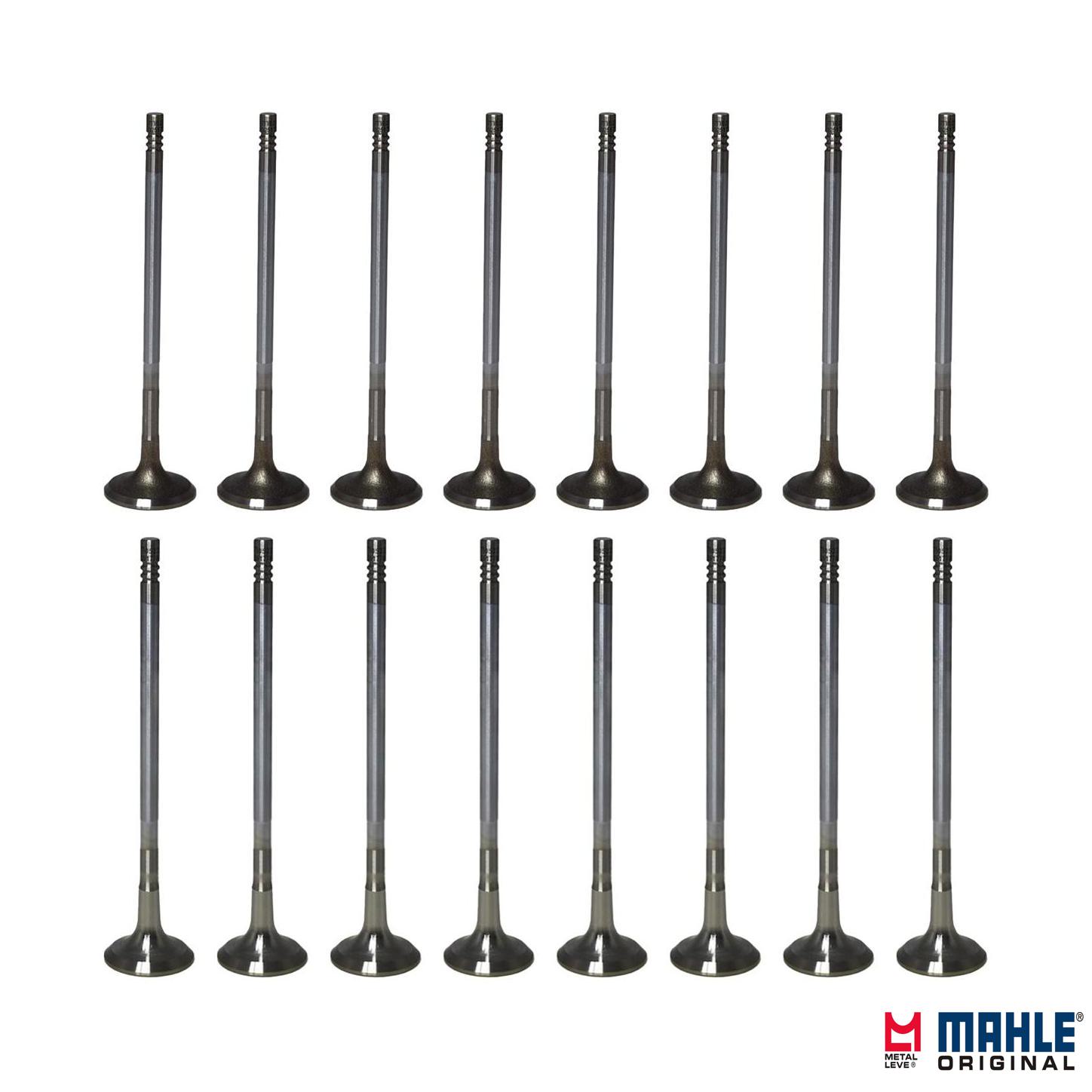 Kit com 8 Válvulas de Admissão e 8 Válvulas de Escape - Mahle Metal Leve - VA0251777 STD / VE0251778 STD