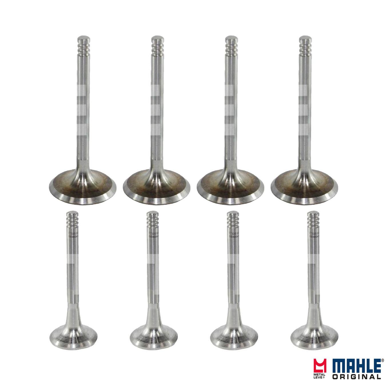 Kit com 4 Válvulas de Admissão e 4 Válvulas de Escape - Mahle Metal Leve - VA0700088 STD / VE0590065 STD
