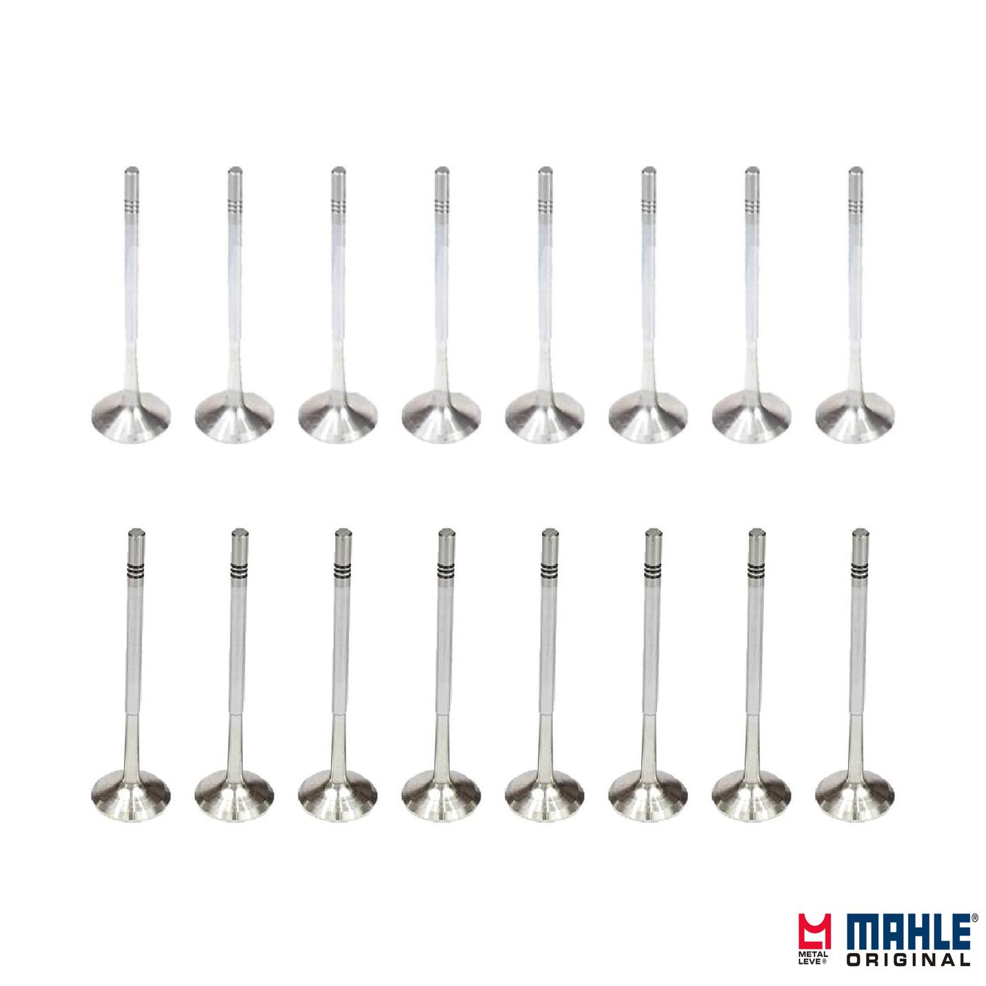 Kit com 8 Válvulas de Admissão e 8 Válvulas de Escape - Mahle Metal Leve - VA0570231 STD / VE0570232 STD