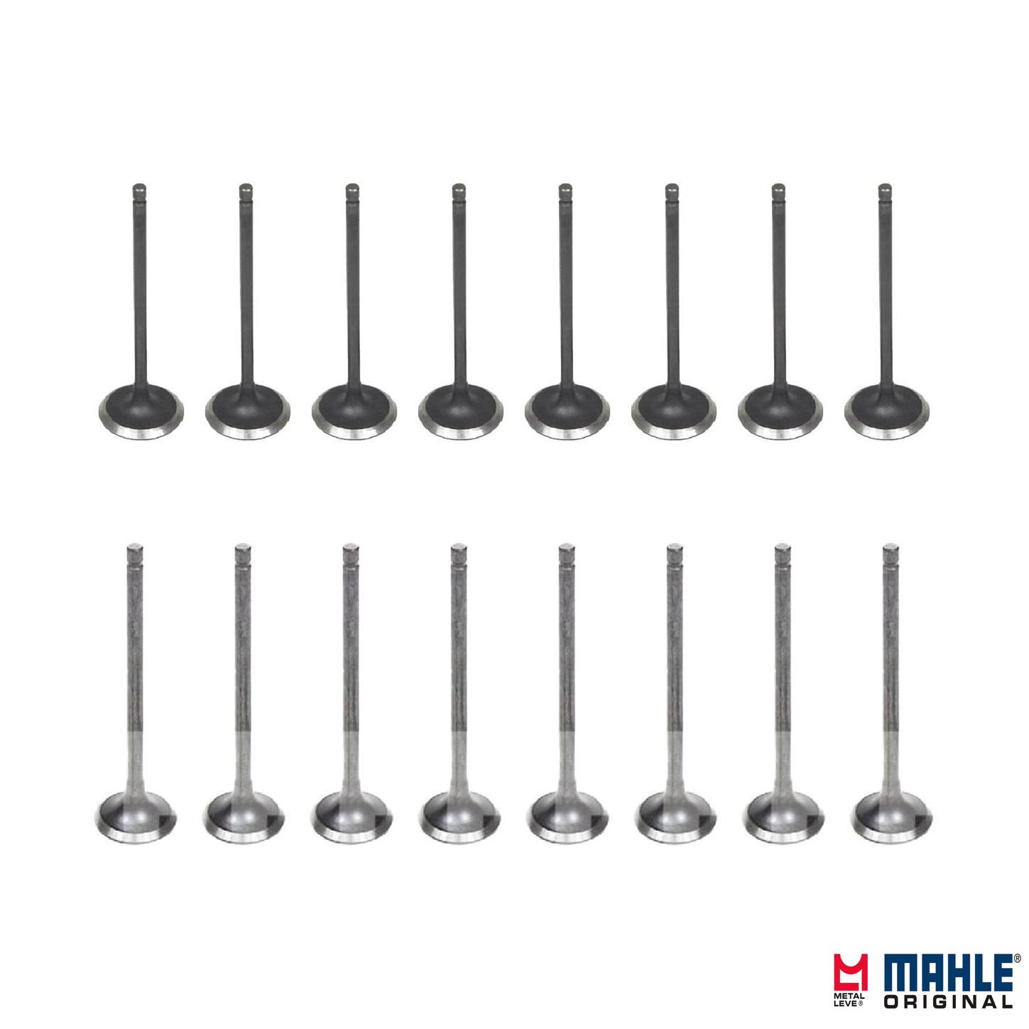 Kit com 8 Válvulas de Admissão e 8 Válvulas de Escape - Mahle Metal Leve - VA0031570 STD / VE0031605 STD