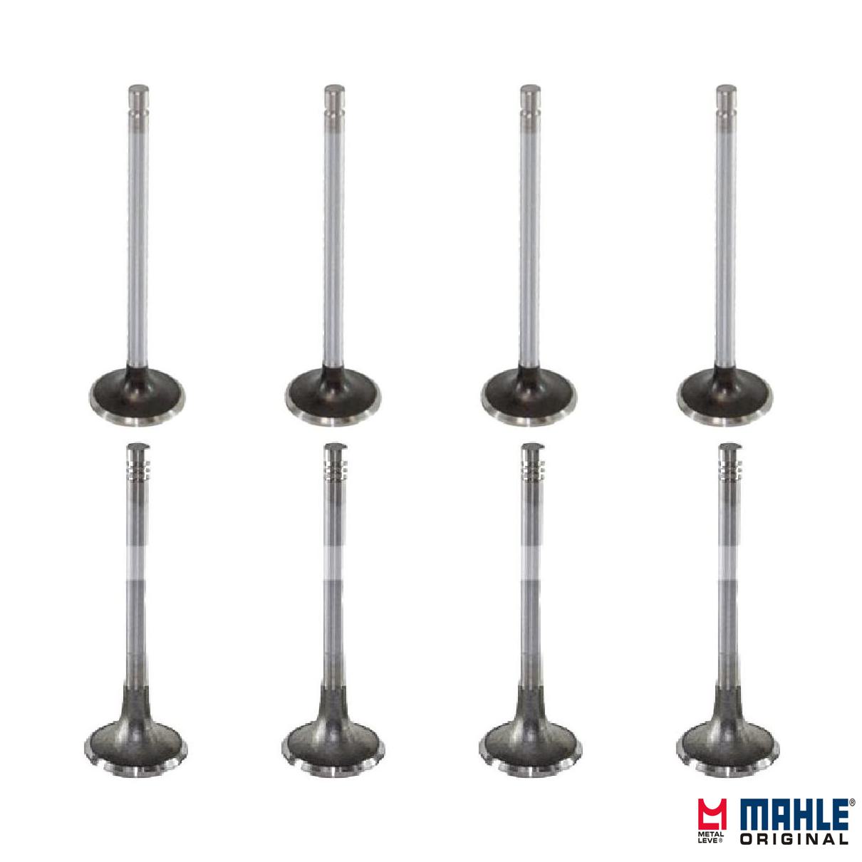 Kit com 4 Válvulas de Admissão e 4 Válvulas de Escape - Mahle Metal Leve - VA0130011 STD / VE0130010 STD