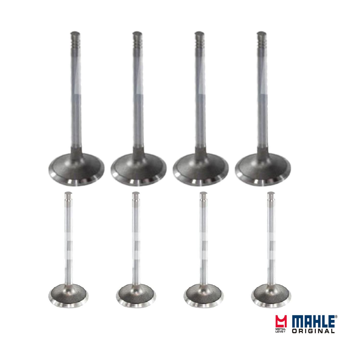 Kit com 4 Válvulas de Admissão e 4 Válvulas de Escape - Mahle Metal Leve - VA0130101 STD / VE0130100 STD