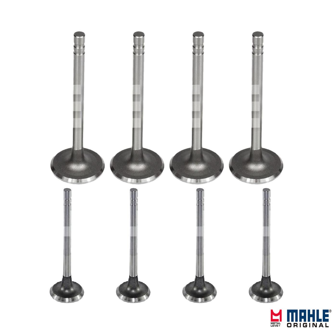 Kit com 4 Válvulas de Admissão e 4 Válvulas de Escape - Mahle Metal Leve - VA0140104 STD / VE0140105 STD