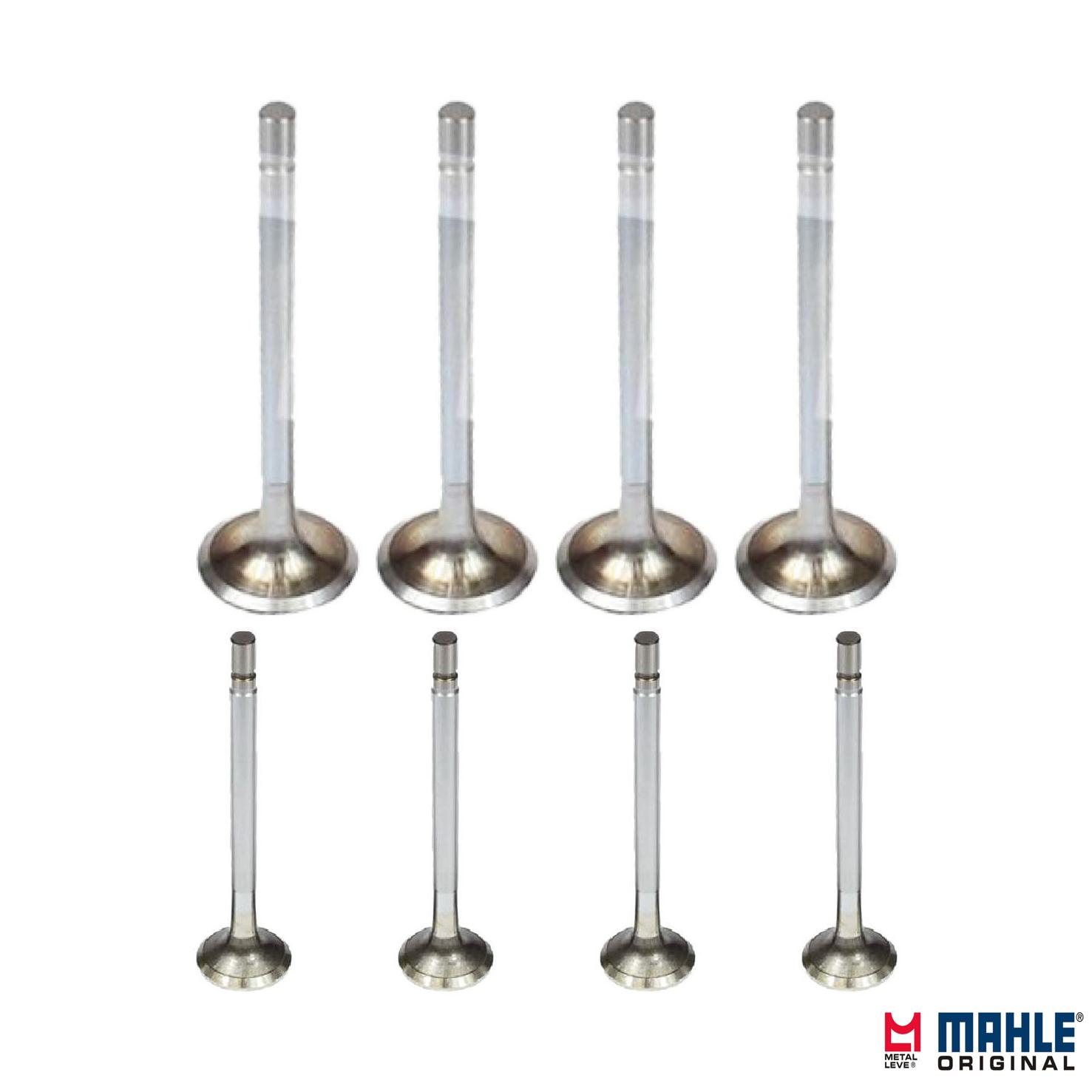 Kit com 4 Válvulas de Admissão e 4 Válvulas de Escape - Mahle Metal Leve - VA0480096 STD / VE0480097 STD