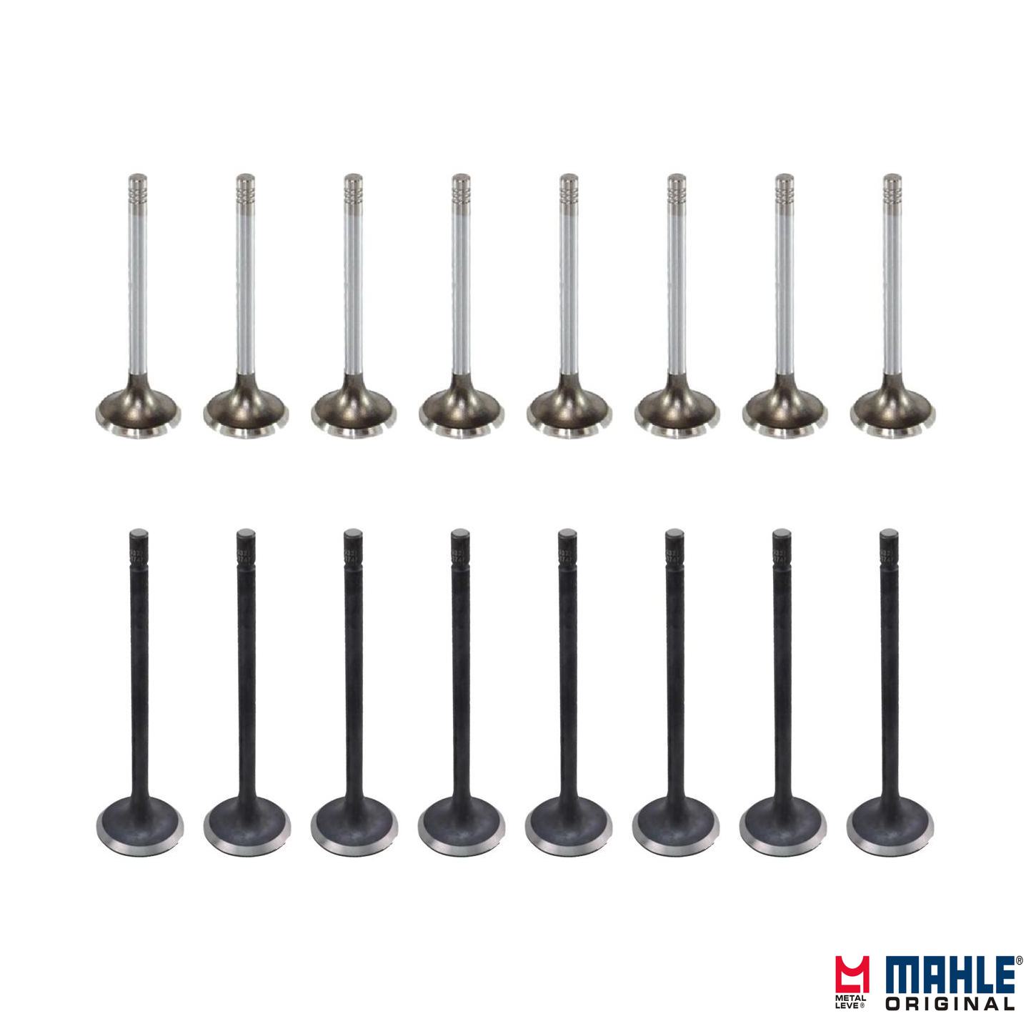 Kit com 8 Válvulas de Admissão e 8 Válvulas de Escape - Mahle Metal Leve - VA0180124 STD / VE0181747 STD