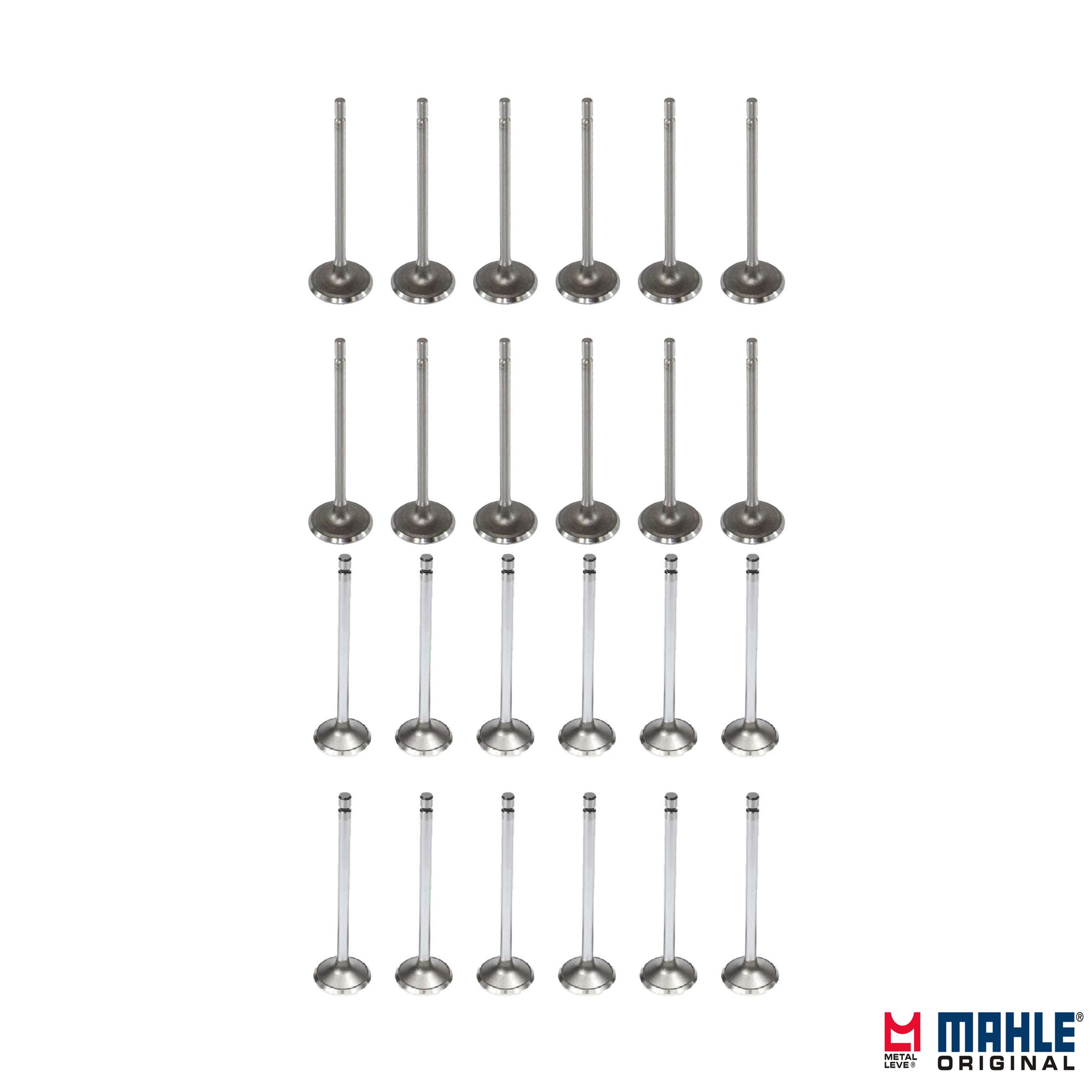 Kit com 12 Válvulas de Admissão e 12 Válvulas de Escape - Mahle Metal Leve - VA0211427 STD / VE0211372 STD