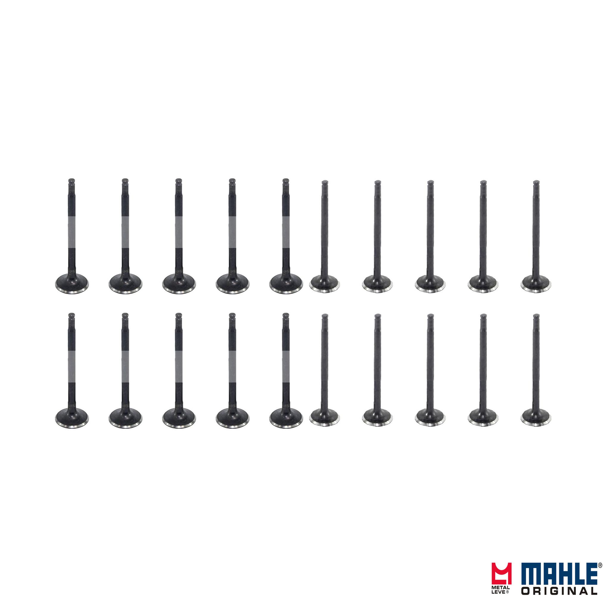 Kit com 10 Válvulas de Admissão e 10 Válvulas de Escape - Mahle Metal Leve - VA0480233 STD / VE0480251 STD