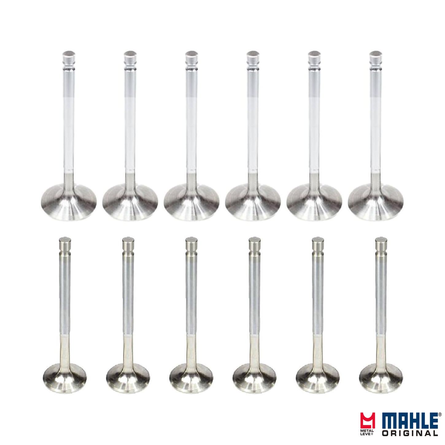 Kit com 6 Válvulas de Admissão e 6 Válvulas de Escape - Mahle Metal Leve - VA0761145 STD / VE0760058 STD