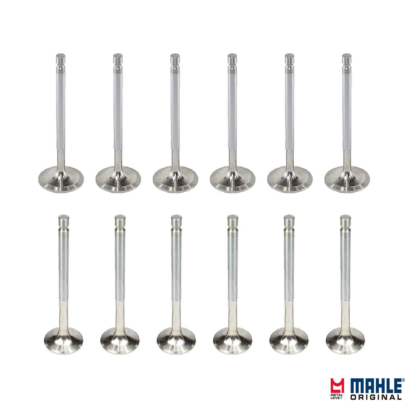 Kit com 6 Válvulas de Admissão e 6 Válvulas de Escape - Mahle Metal Leve - VA0760013 STD / VE0760058 STD
