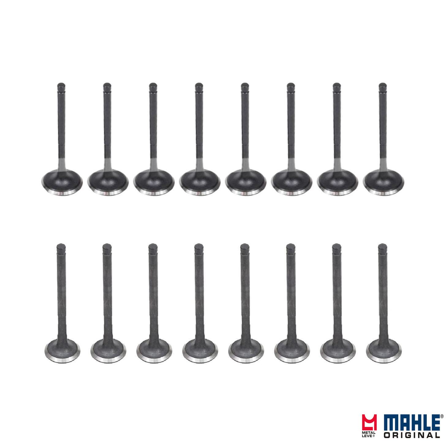 Kit com 8 Válvulas de Admissão e 8 Válvulas de Escape - Mahle Metal Leve - VA0630205 STD / VE0630206 STD