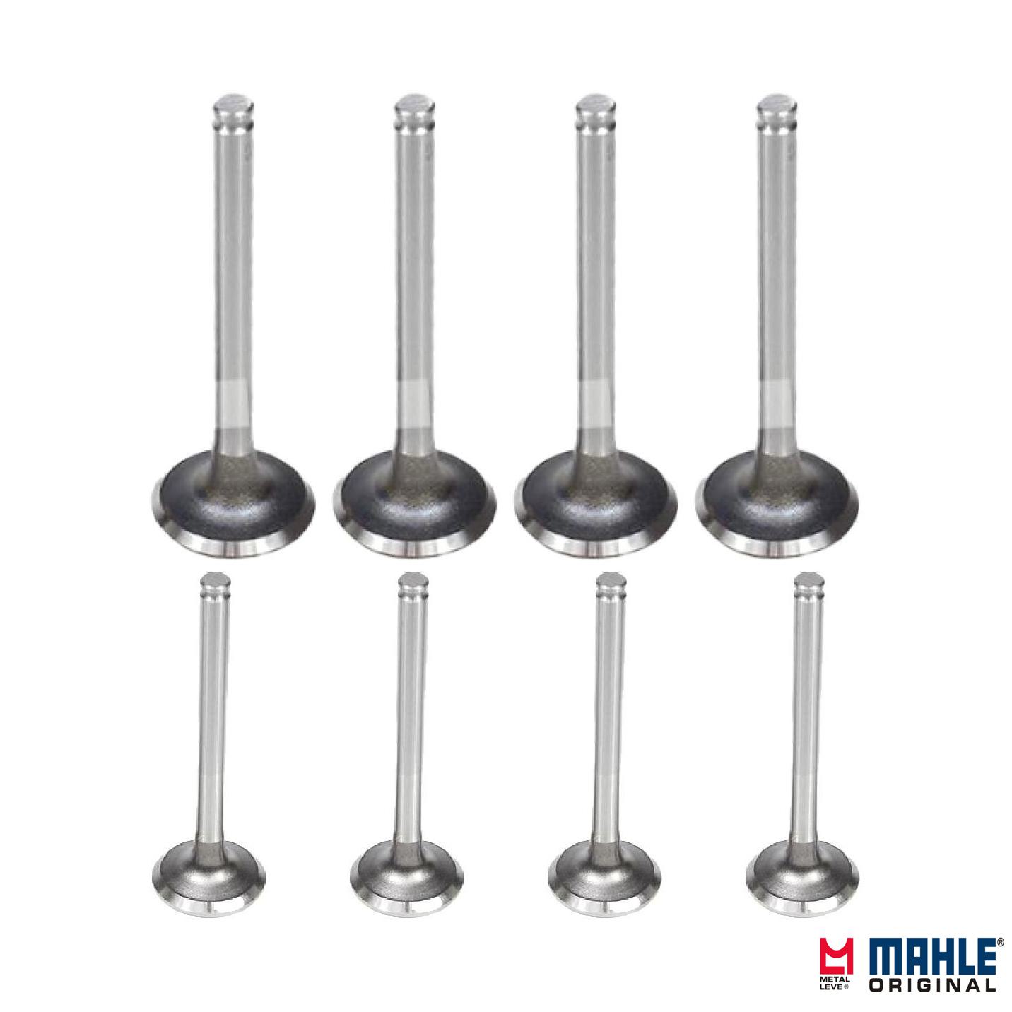 Kit com 4 Válvulas de Admissão e 4 Válvulas de Escape - Mahle Metal Leve - VA0700061 STD / VE0700062 STD