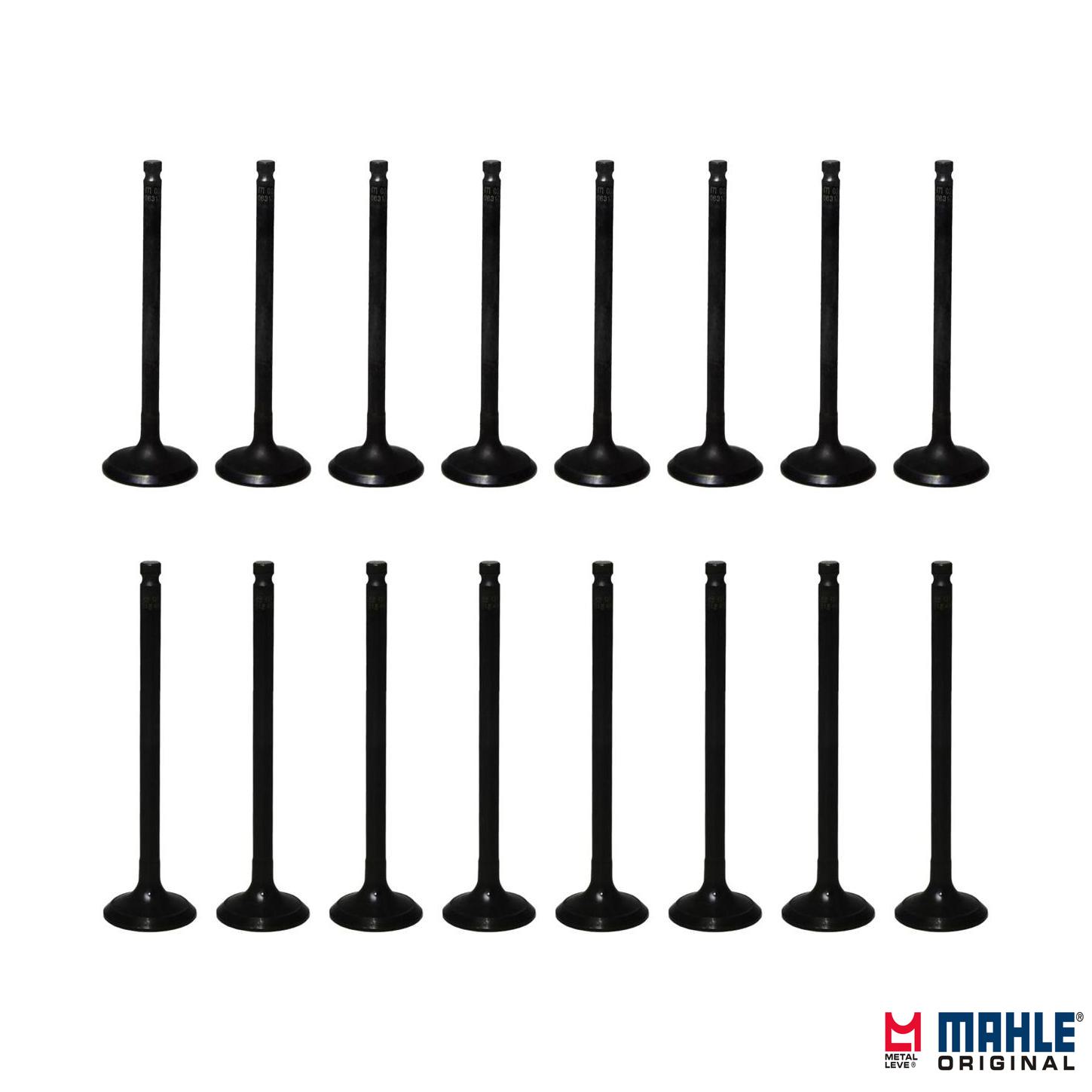 Kit com 8 Válvulas de Admissão e 8 Válvulas de Escape - Mahle Metal Leve - VA0631770 STD / VE0631771 STD