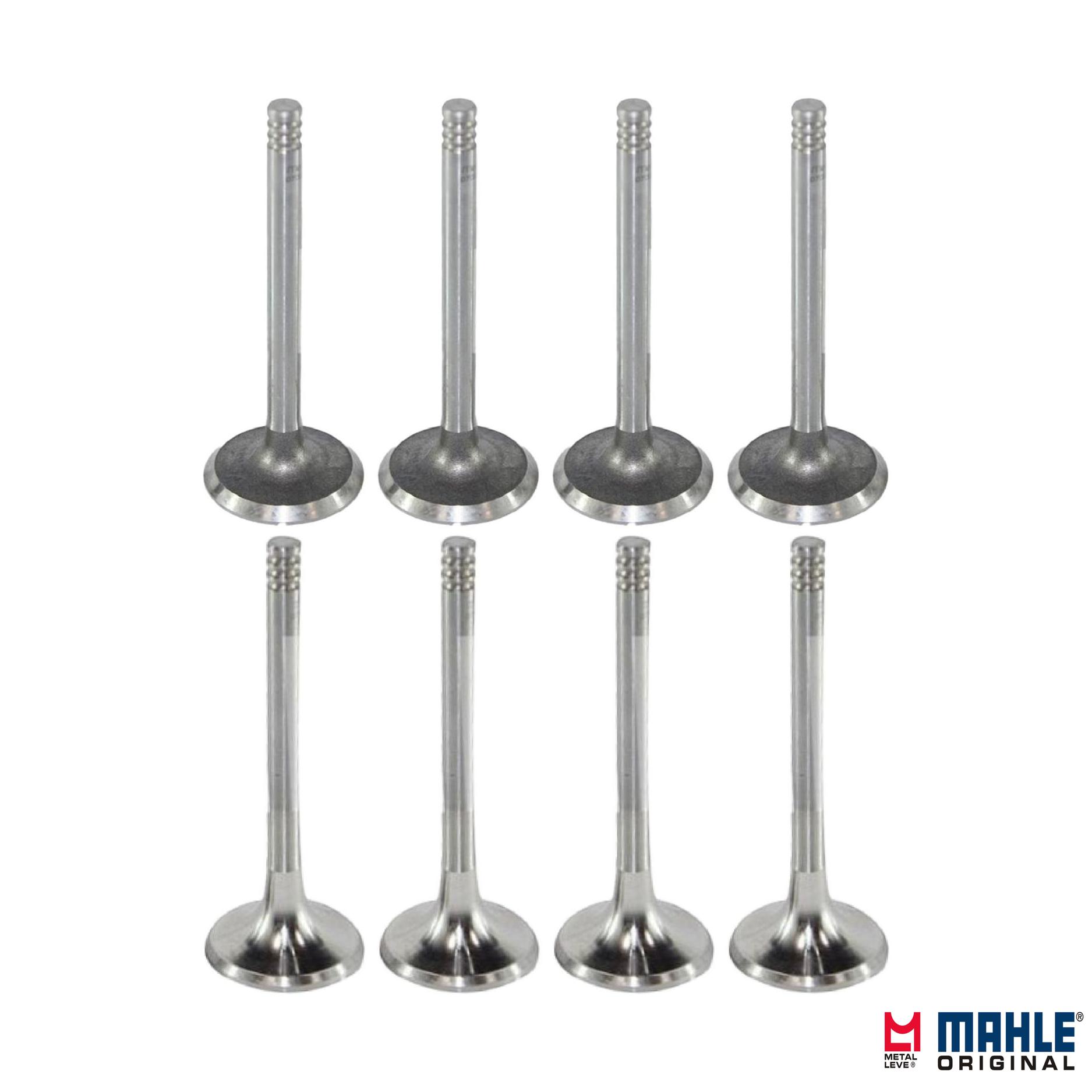 Kit com 4 Válvulas de Admissão e 4 Válvulas de Escape - Mahle Metal Leve - VA0700017 STD / VE0700087 STD