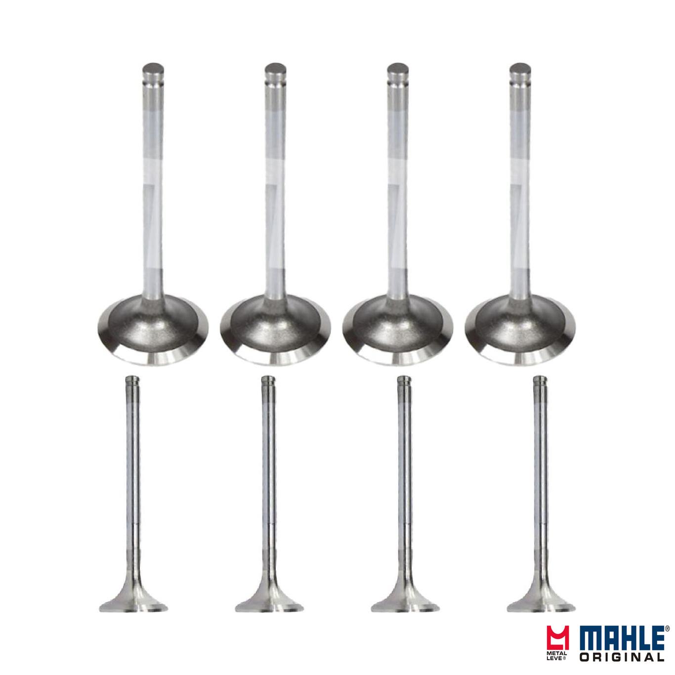 Kit com 4 Válvulas de Admissão e 4 Válvulas de Escape - Mahle Metal Leve - VA0250513 STD / VE0010212 STD