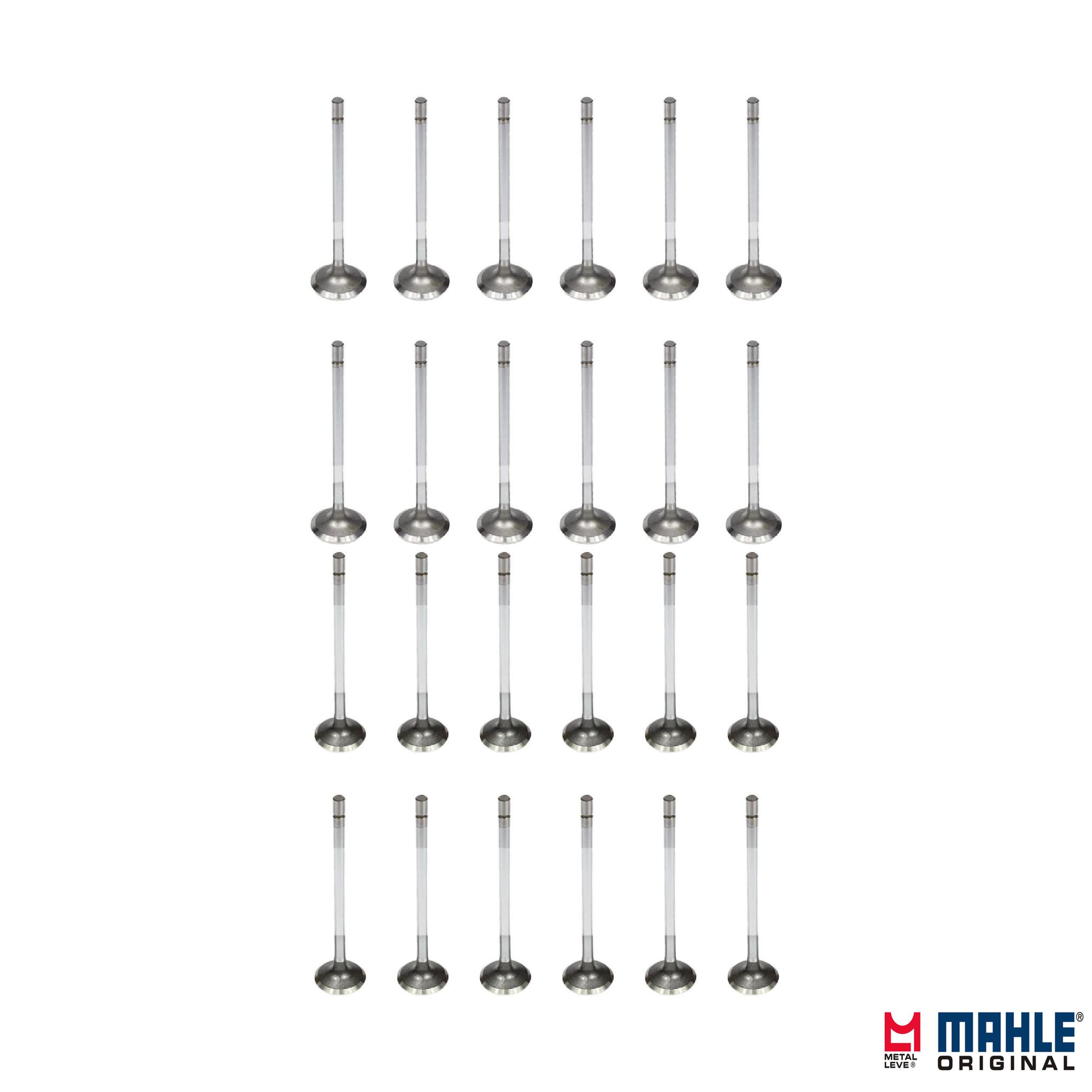 Kit com 12 Válvulas de Admissão e 12 Válvulas de Escape - Mahle Metal Leve - VA0381699 STD / VE0381700 STD