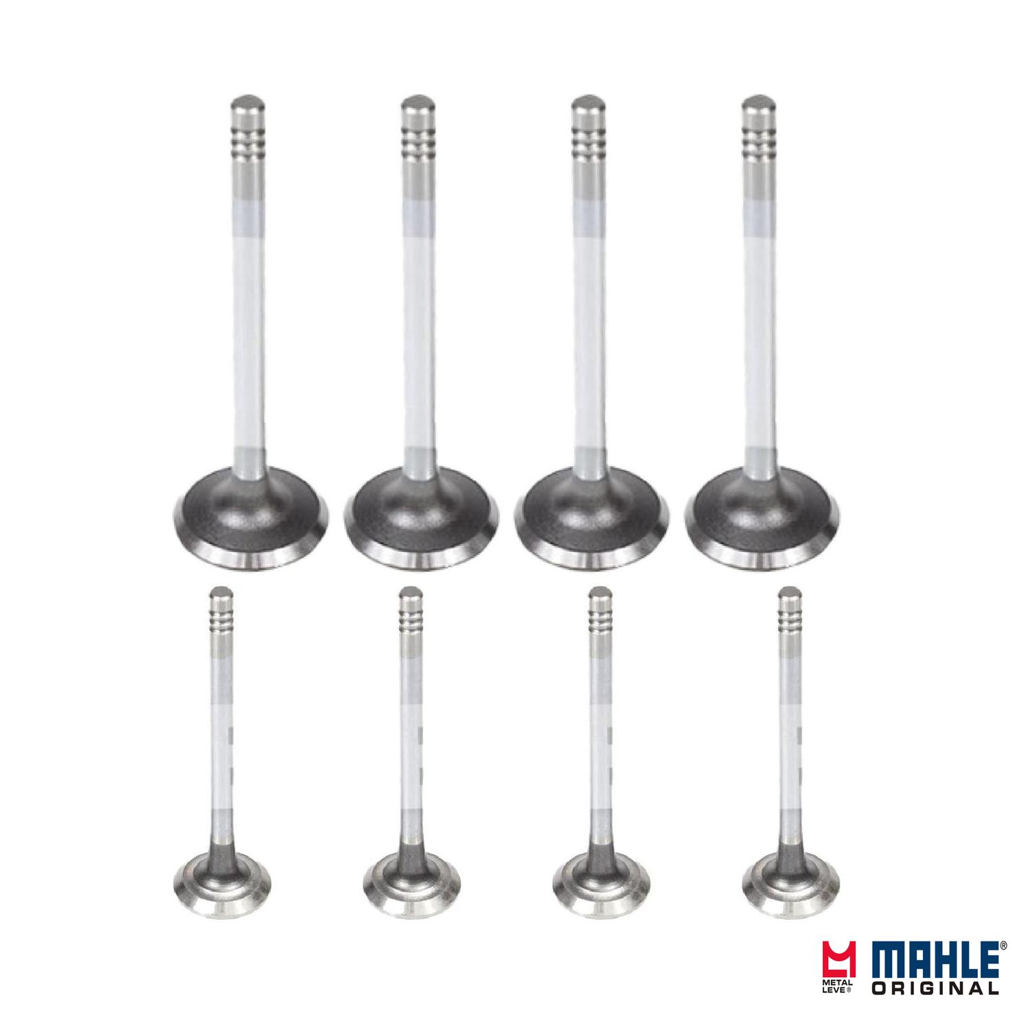 Kit com 4 Válvulas de Admissão e 4 Válvulas de Escape - Mahle Metal Leve - VA0590181 STD / VE0590173 STD