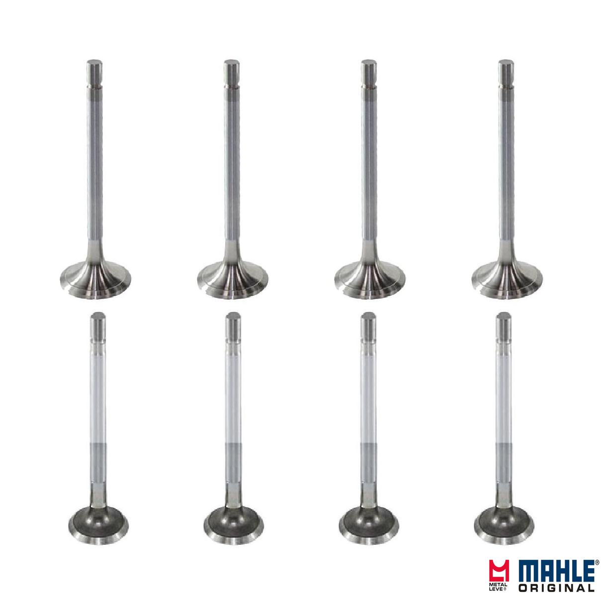 Kit com 4 Válvulas de Admissão e 4 Válvulas de Escape - Mahle Metal Leve - VA0480006 STD / VE0480005 STD